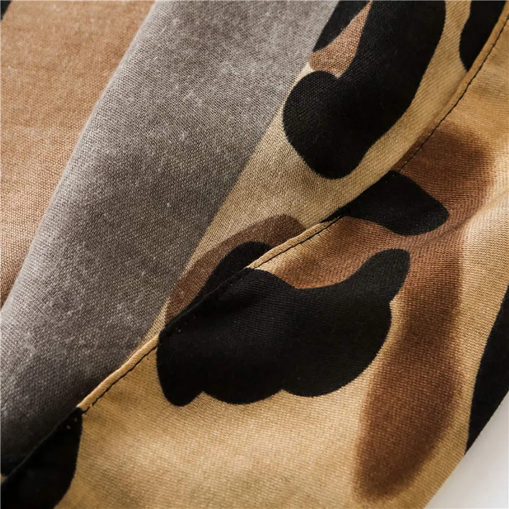 Sciarpa Leopardata Donna Con Nappe Morbide Alla Moda, Sciall e Accessori Maculati