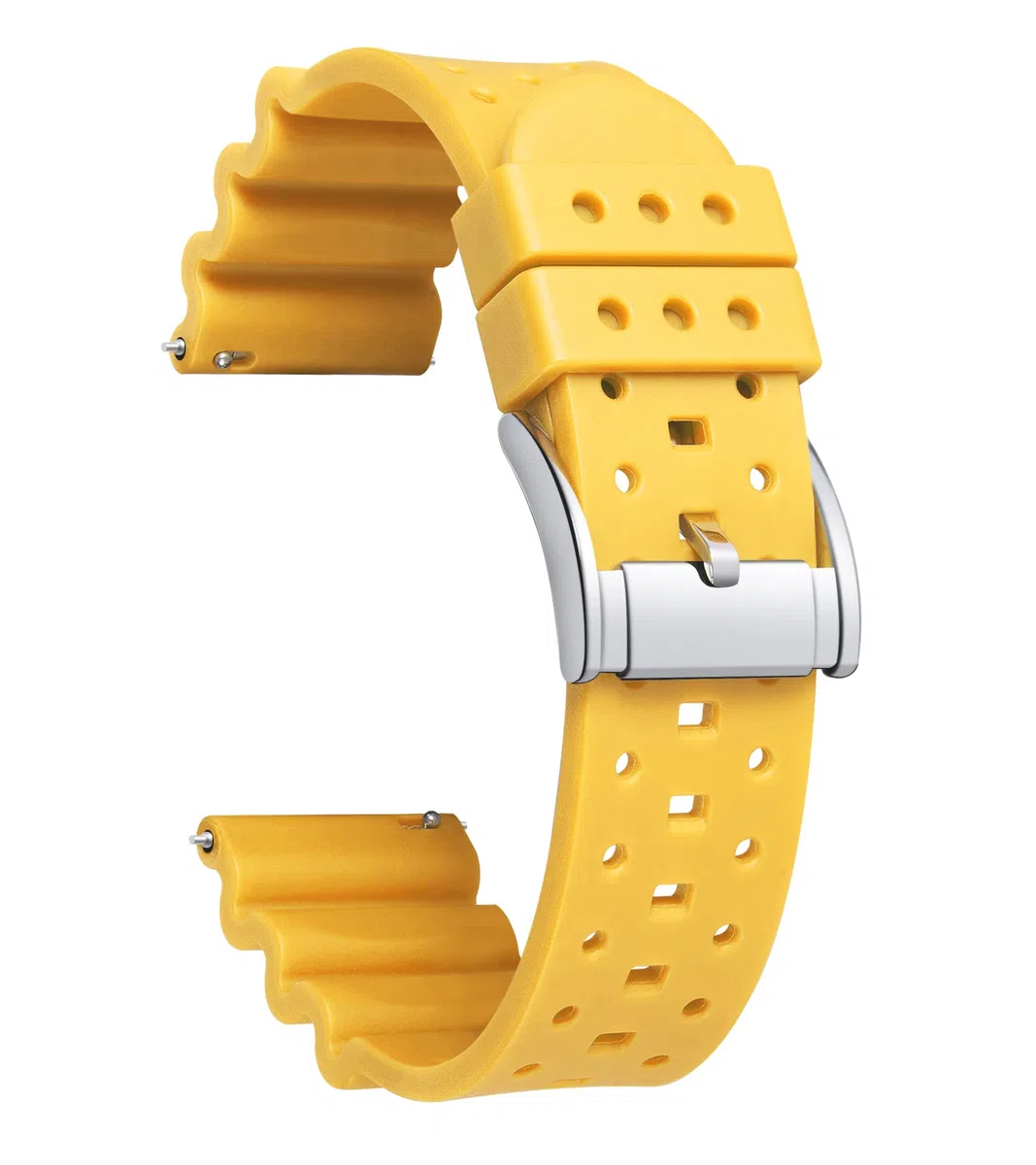 BINLUN Cinturino in Silicone Sportivo Cinturini di Ricambio per Orologi in Gomma Sgancio Rapido per Uomo Donna 6 Colori(20mm,22mm,24mm)