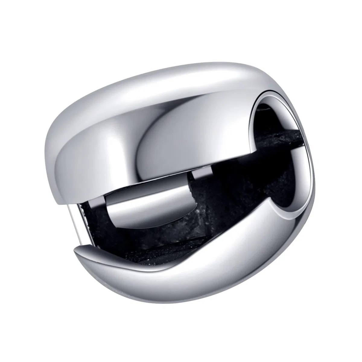 925 Sterling Silver Heart Clip Charm Stopper Charm Lock Charm Spacer Charm for Pandora Charm Bracelet