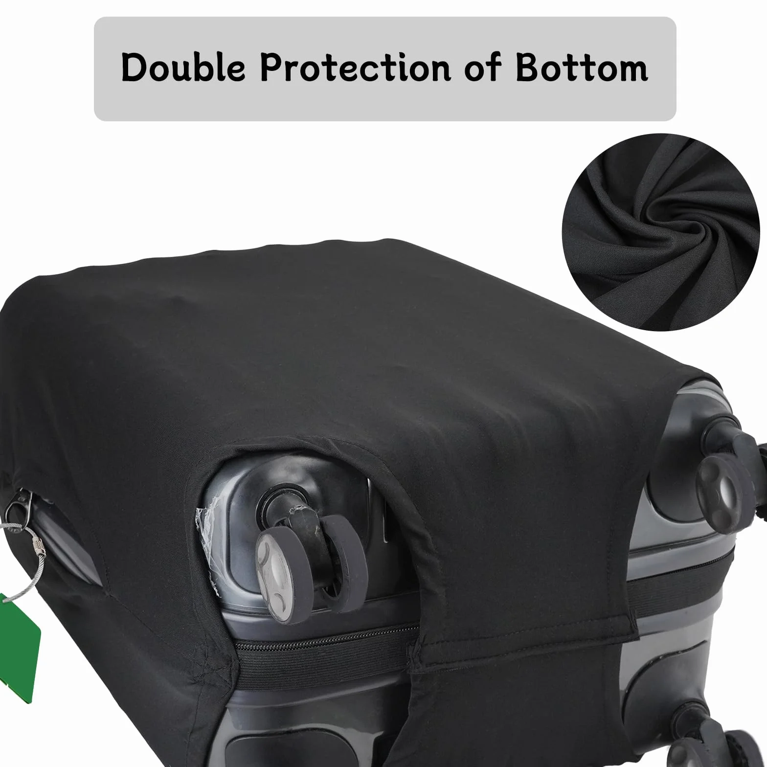 Elastico Copri Valigia Grande, 29-32 Pollici Coprivaligia Cover Valigia Custodie Protettive per Valigie, Custodia Valigia Copri Trolley Copertura Valigia con Etichetta per Bagagli per Viaggio
