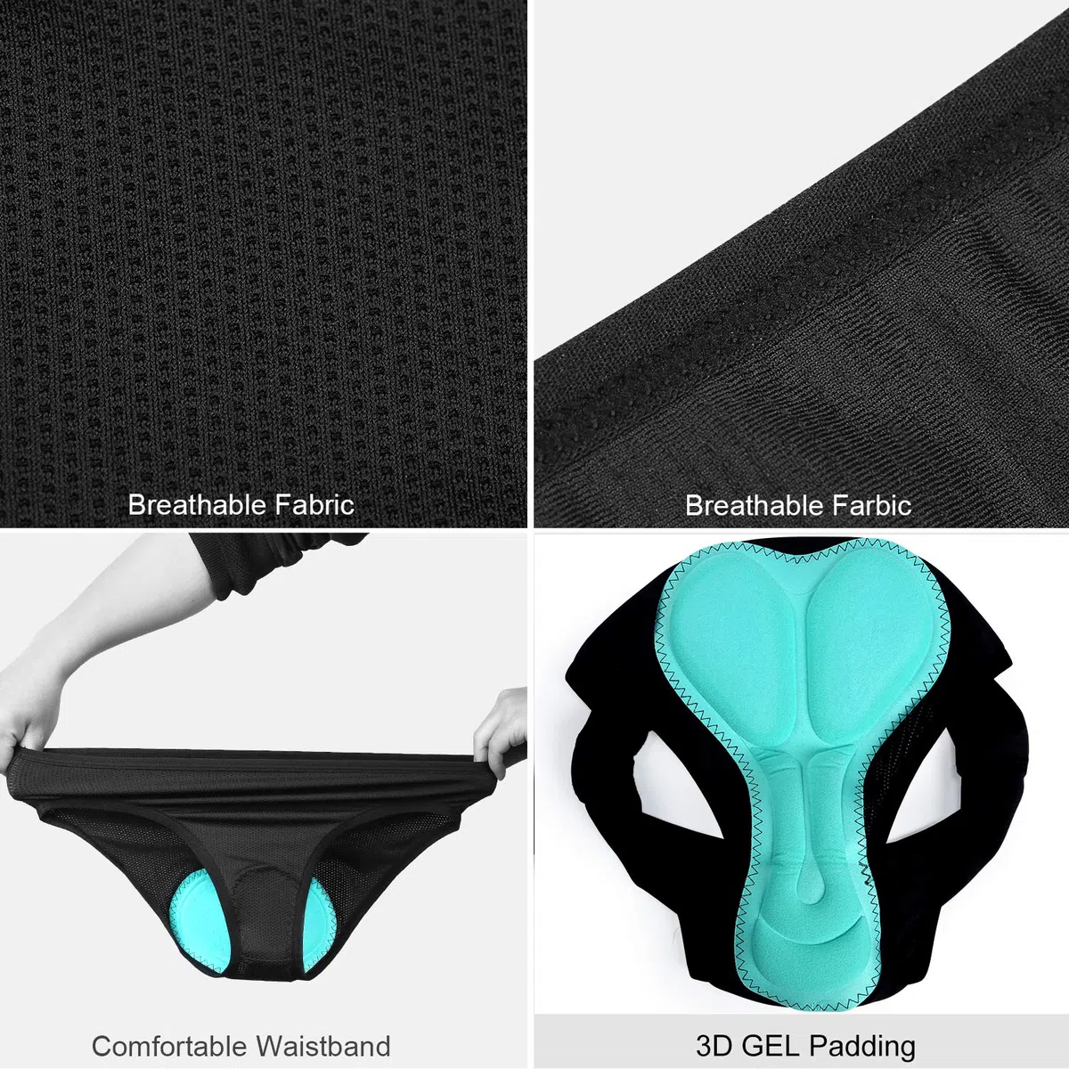 INBIKE Biancheria Intima da Ciclismo da Donna Imbottitura 3D per Ciclismo
