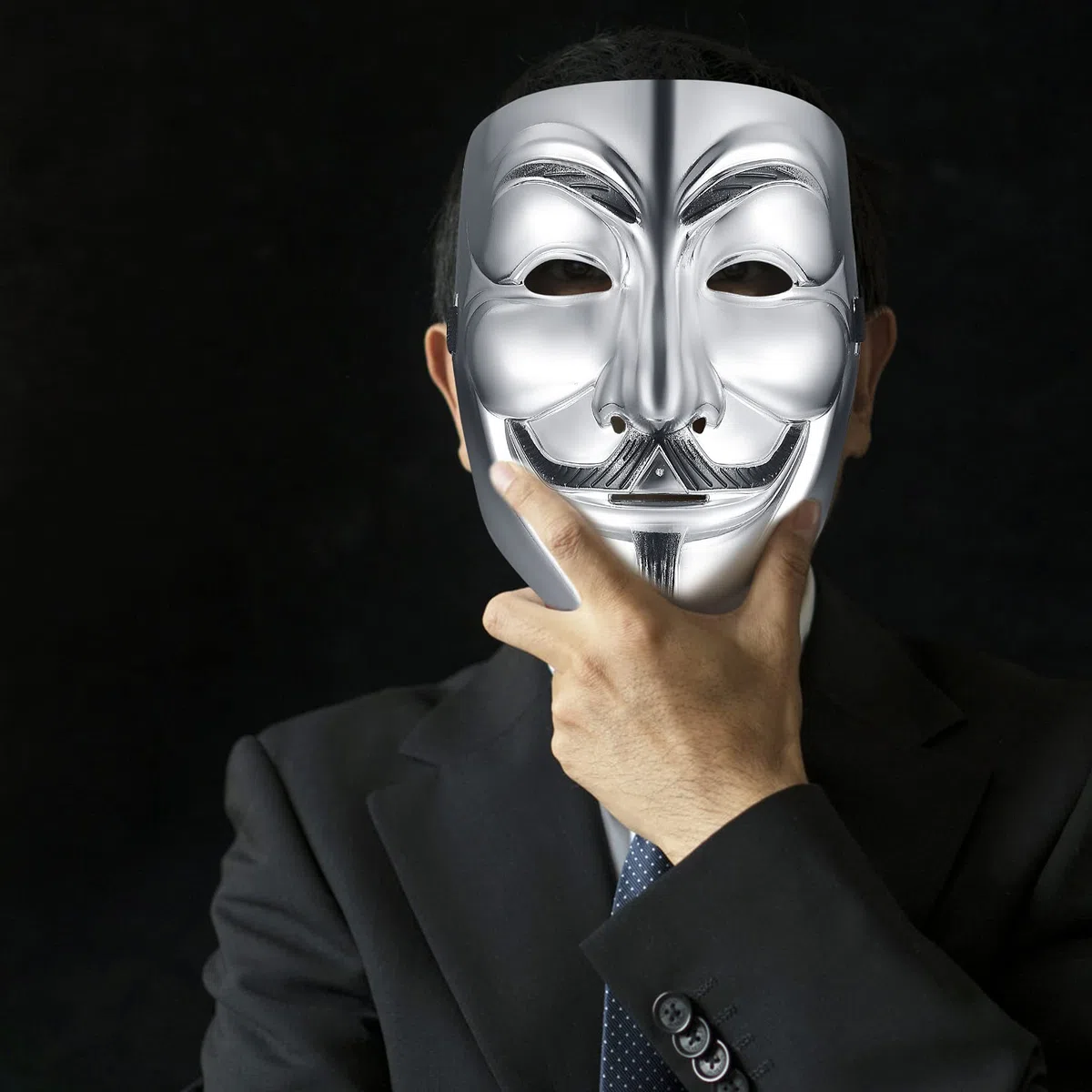 PanBeiQiWEU 4 Pezzi V per Vendetta Guy Maschera, Halloween Costume Cosplay Party Mask, Anonymous Mask, Maschere di Carnevale Unisex per Halloween Cosplay Party Regali - 4 Colori