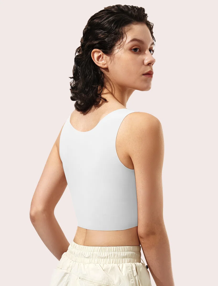 Binder Trans FTM Compressione Binder Seno Leggero e Traspirante Senza Cuciture Reggiseno per Transgender