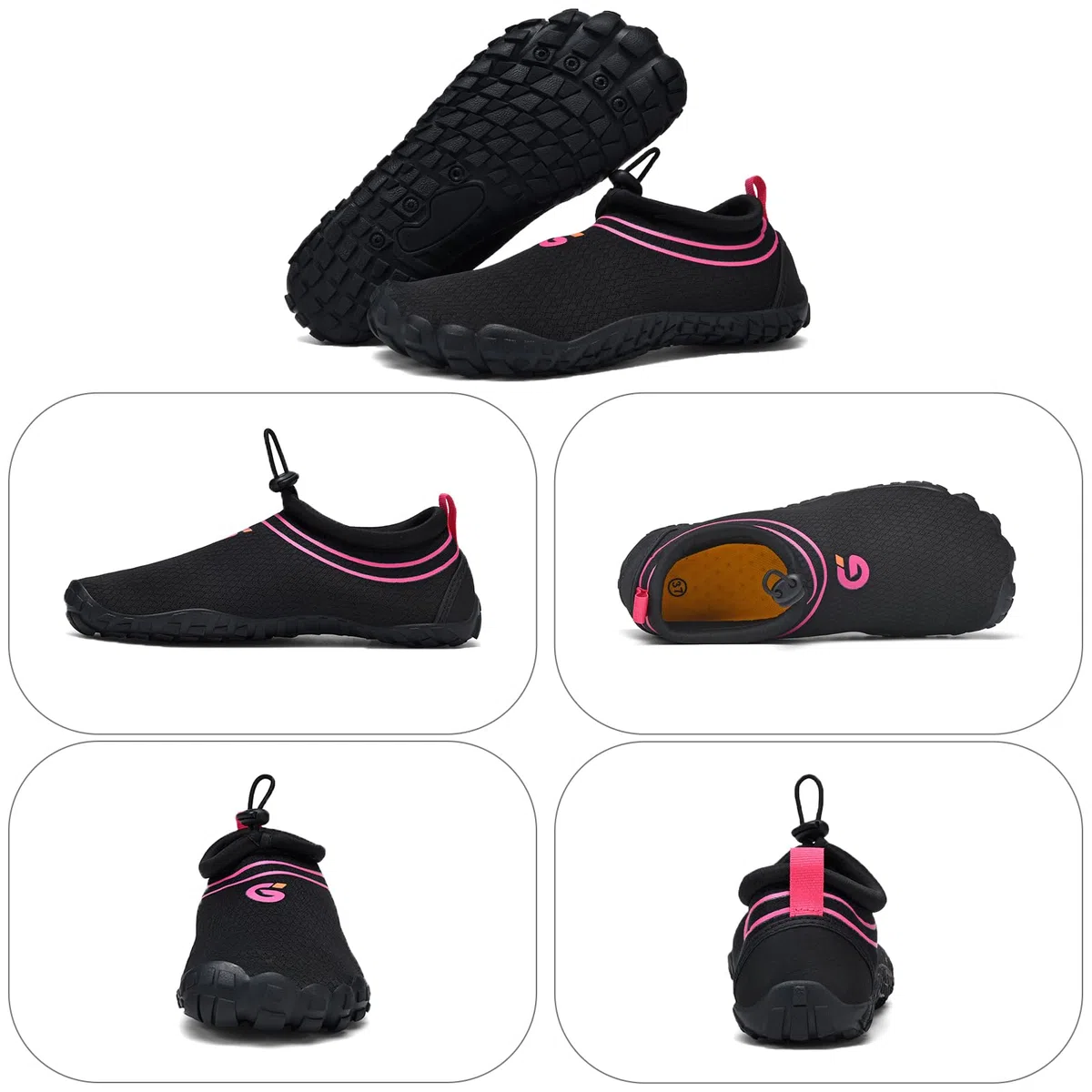 Scarpe da Scoglio Donna Scarpe da Acqua Uomo Asciugatura Rapida Scarpe Mare Scoglio Traspirante e Antiscivolo 36-46EU