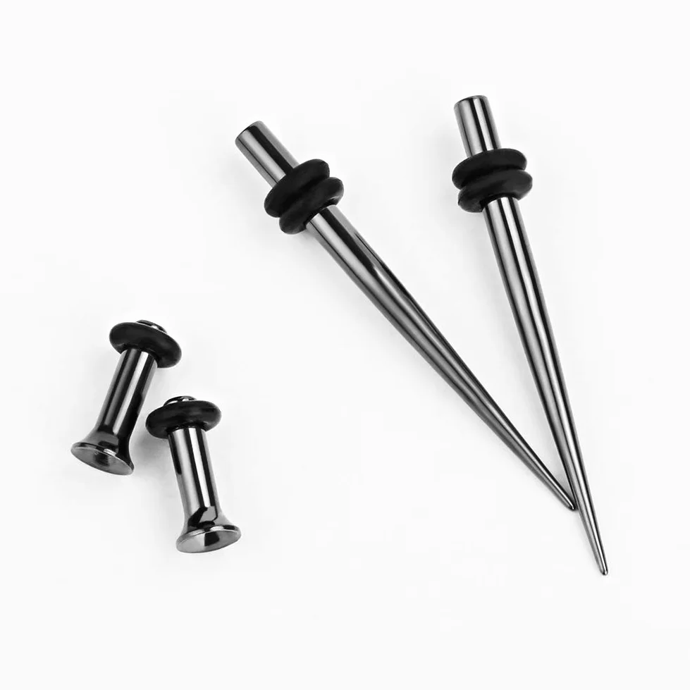COOEAR 36PC Full Size Ear Taper Kit Ear Plug Set 14g-00g