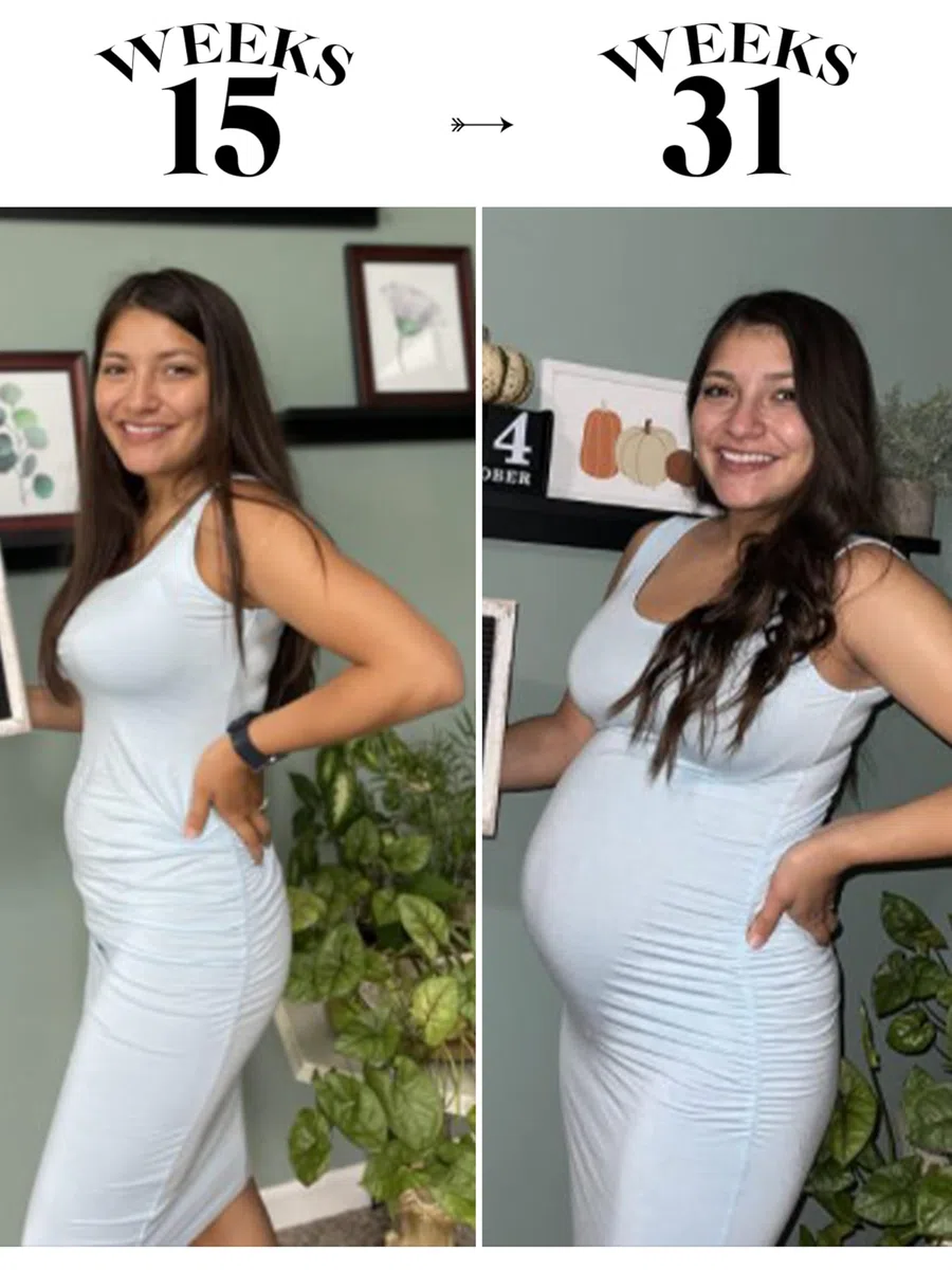 Liu & Qu Abito da Donna per Premaman Senza Maniche, con Ruches Laterali, Aderente, da Indossare Tutti i Giorni o Baby Shower - Bianco - M