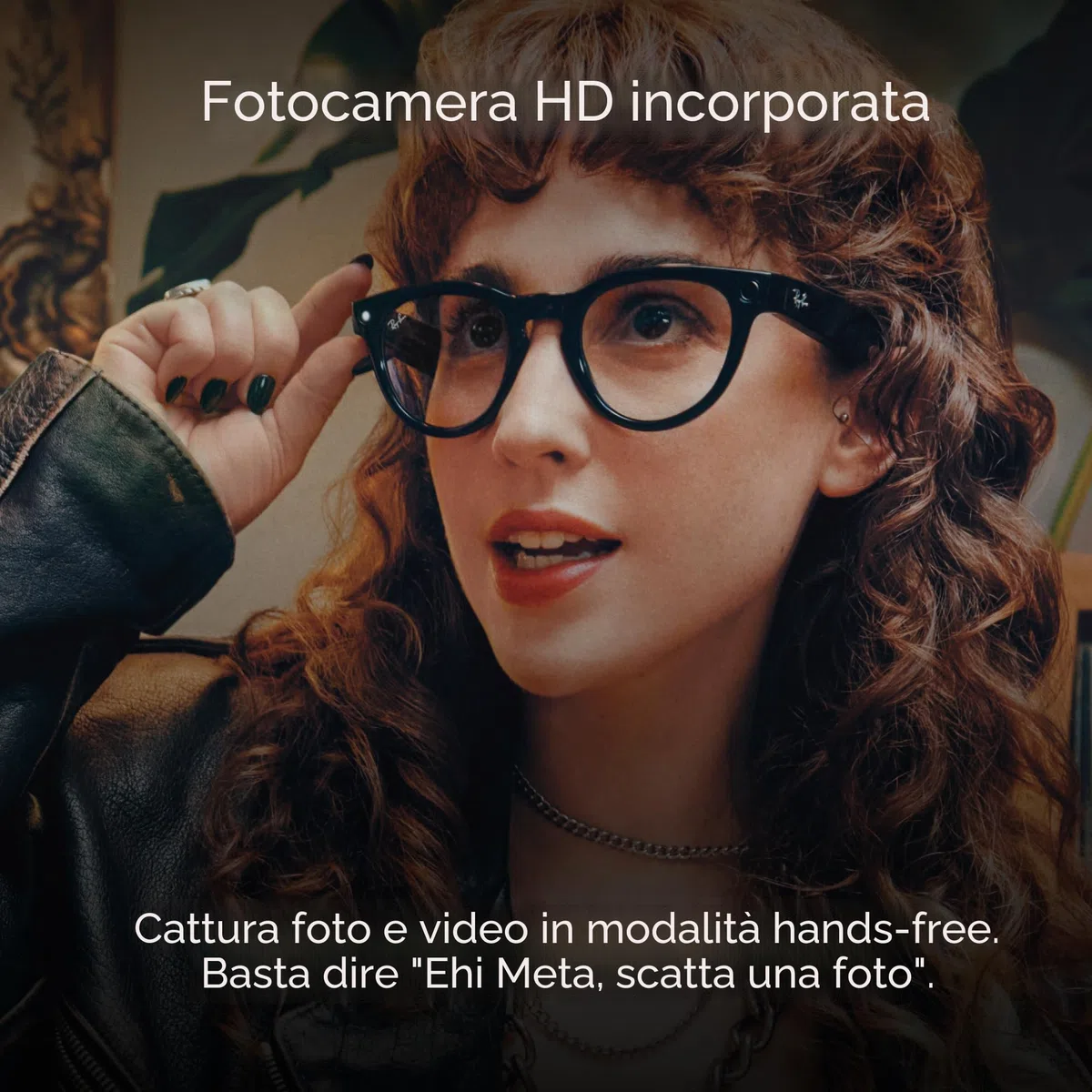 Ray-Ban | Meta Smart Glasses, Wayfarer, Nero opaco/Grafite Sfumata Polarizzata, Regular