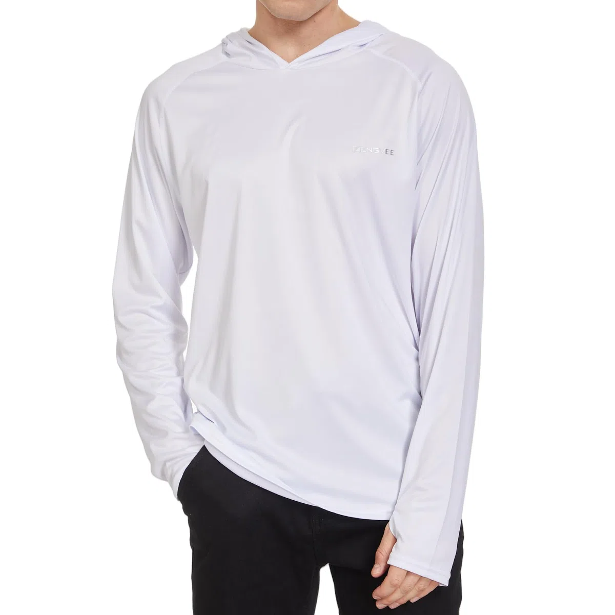 T-Shirt a Maniche Lunghe Uomo Protezione Solare Anti-UV Leggera ad Asciugatura Rapida per Escursionismo Pesca Campeggio e Altre attività all'Aperto