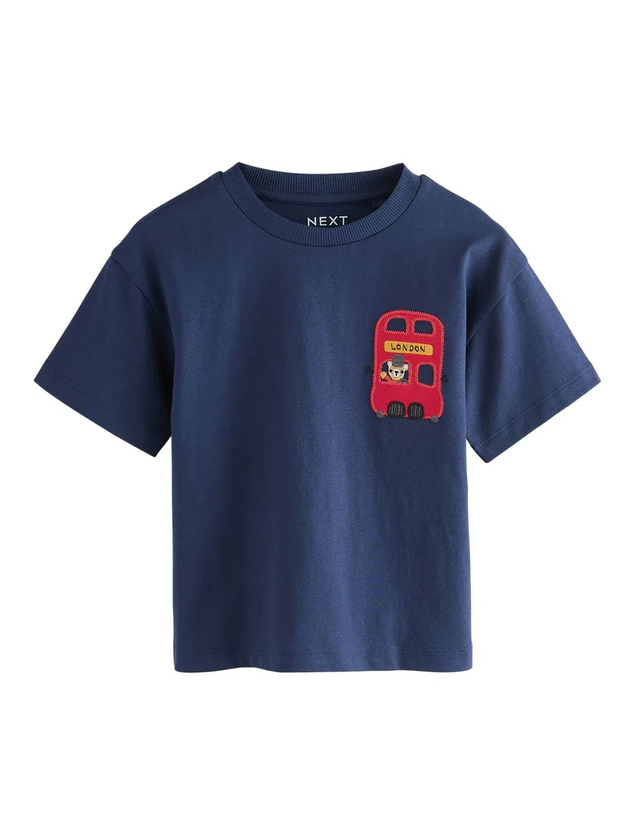NEXT Ragazzo Confezione da 3 T-Shirt con Applicazioni