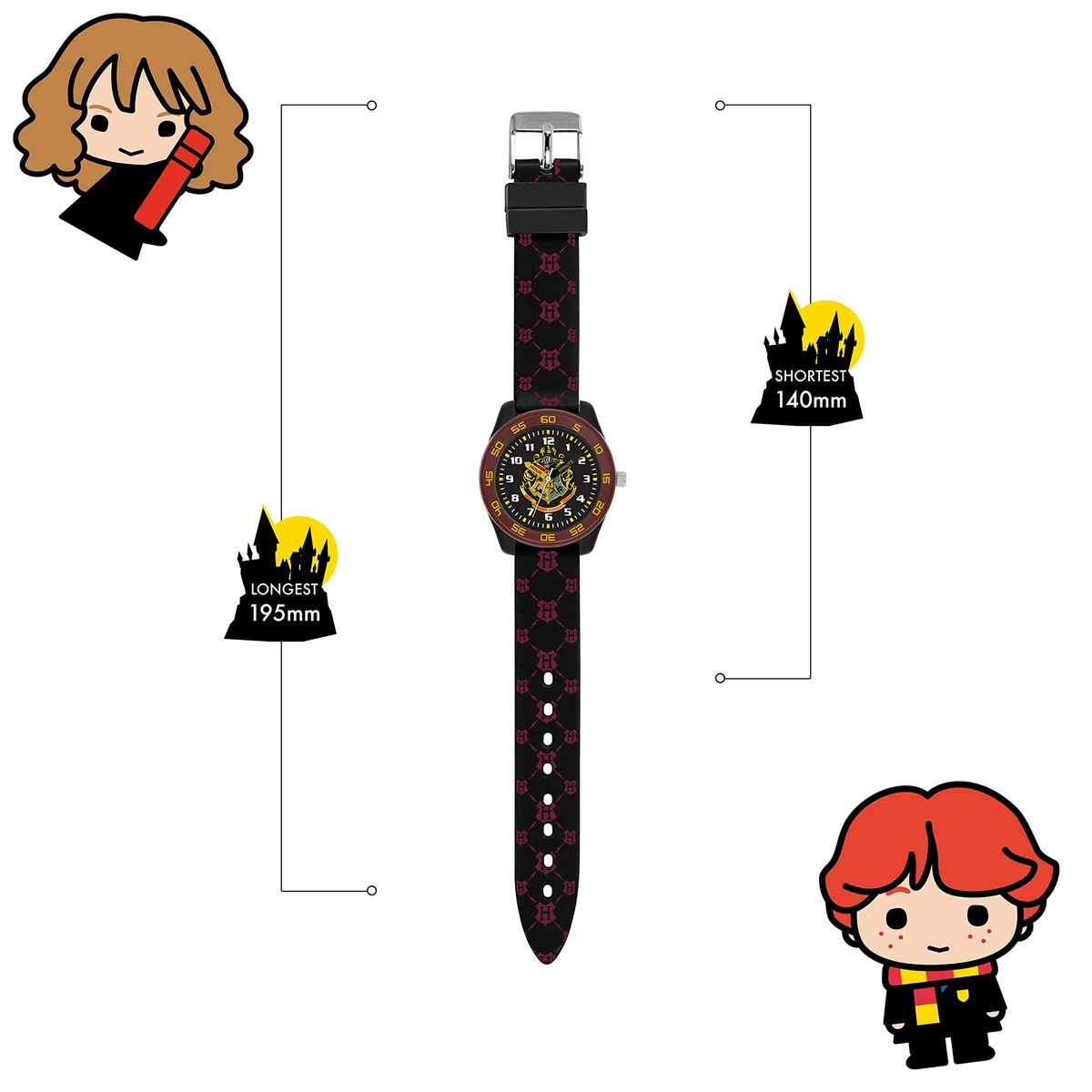 Harry Potter - Orologio Ragazzi, Nero, HP9050ARG AMZ