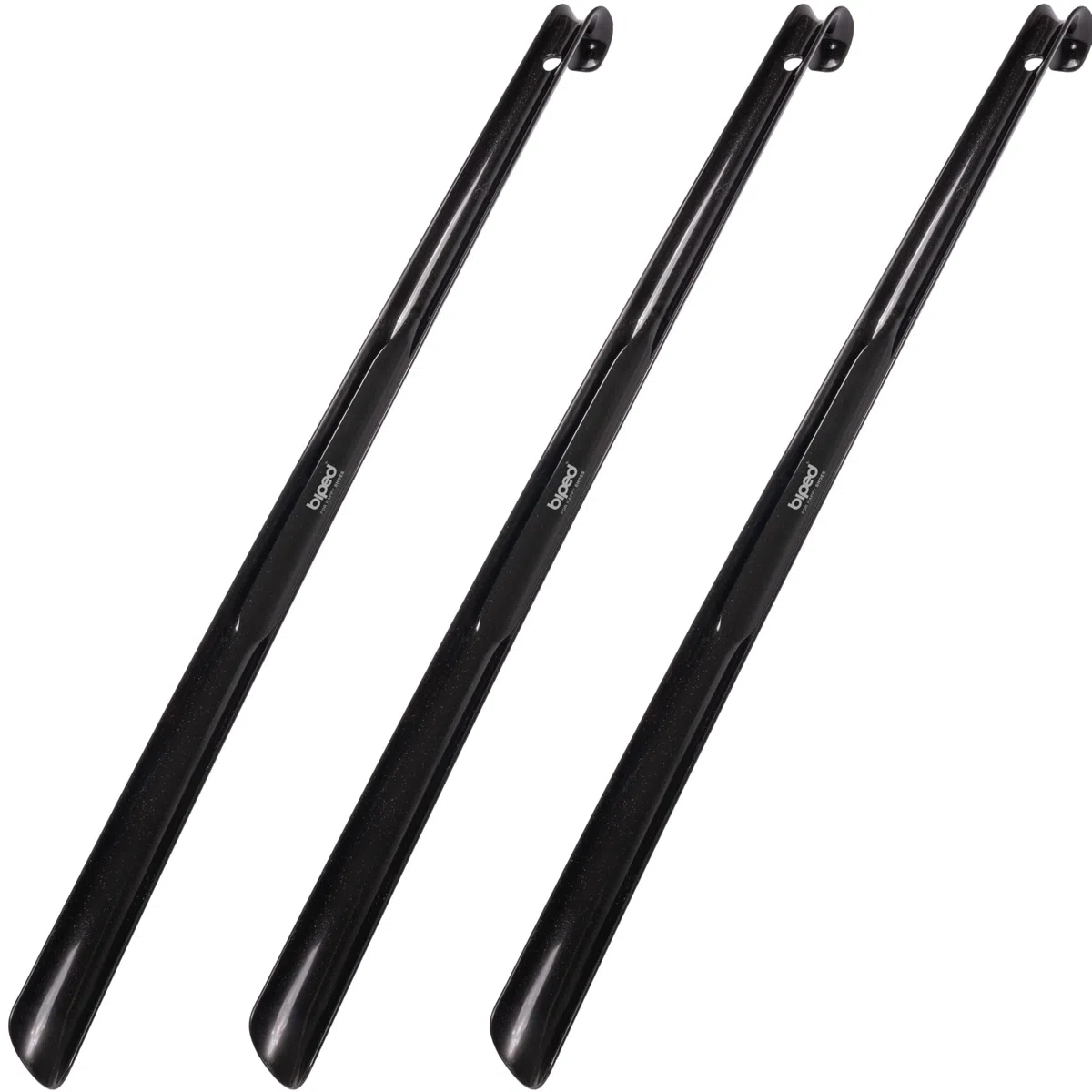 biped set da 3 calzascarpe lunghi 65 cm in plastica – calzascarpe extra lungo con gancio – resistente e stabile – produzione tedesca z1557