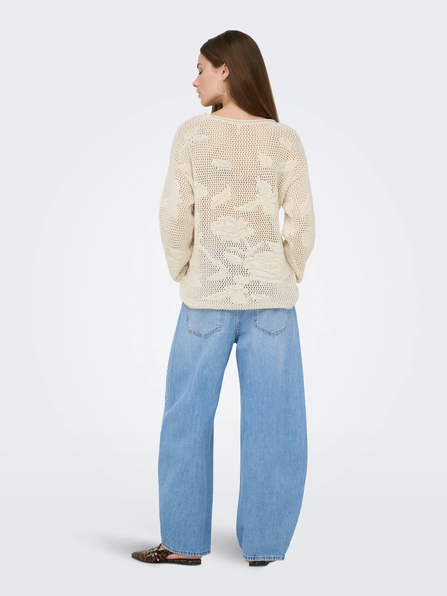 ONLY Onlseaside LS Pullover CC Knt Onlseaside LS CC Knt - Pullover Donna (Pacco da 1)