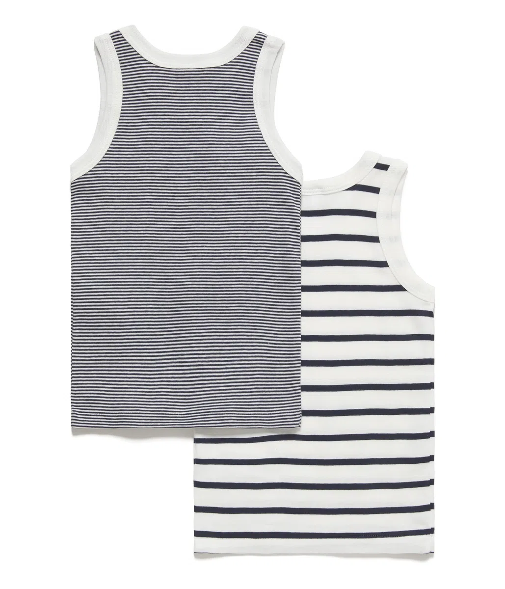 Petit Bateau A01ds Canotta Bambini e Ragazzi (Pacco da 2)