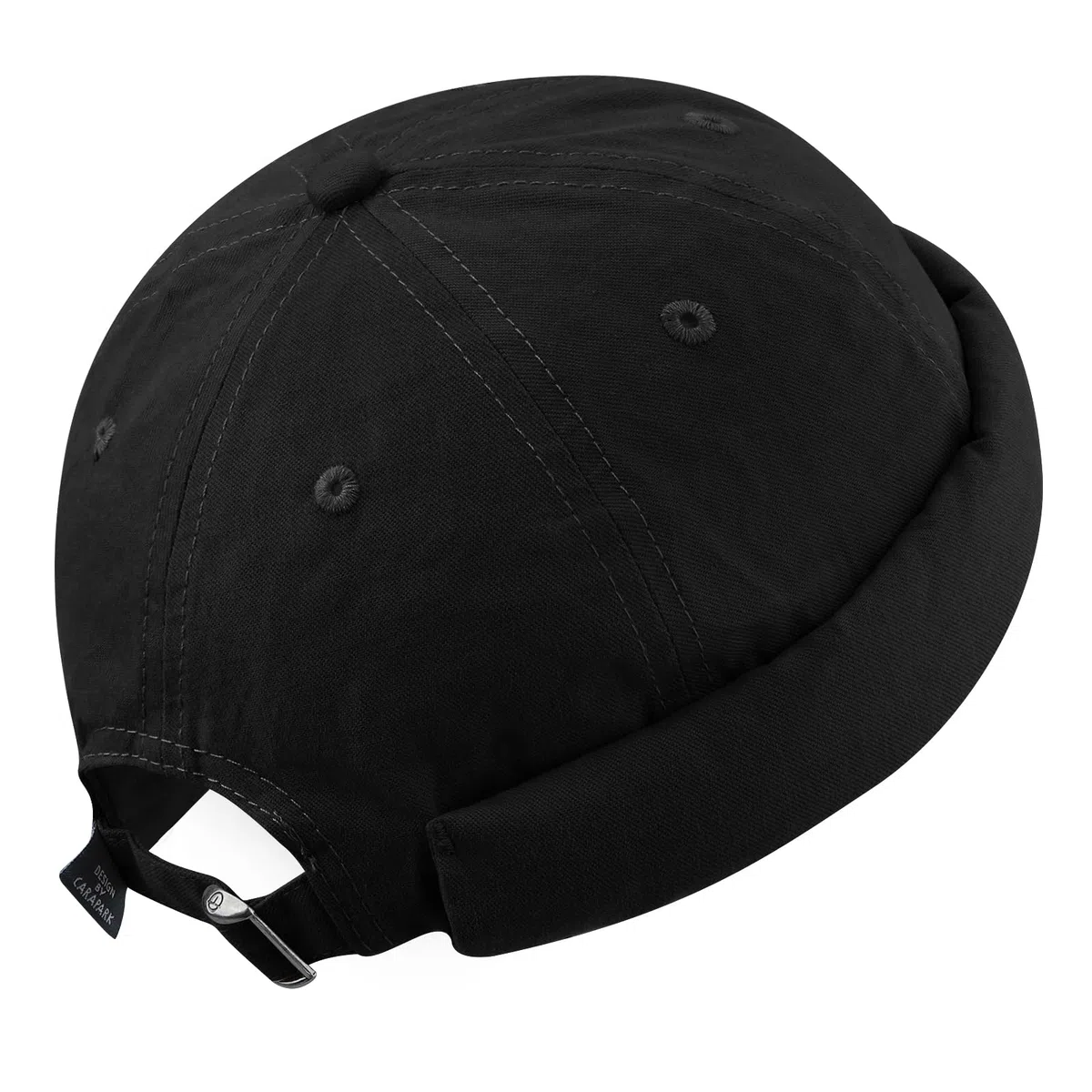 Clakllie Berretto Portuale Uomo Cotone Docker cap Cappello Senza Visiera Estivo Berretto Docker Regolabile Retro Brimless Beanie Hat Classic Docker Leon Hat Cappello da Porto Rolled Cuff （56-60CM）