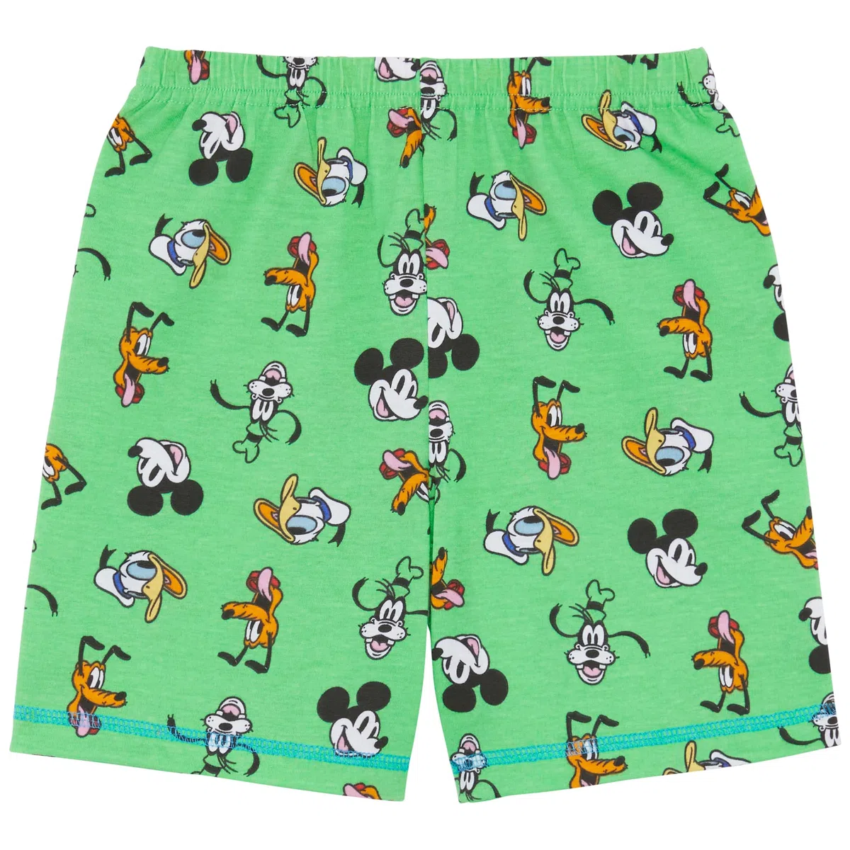 Disney Pigiama Corto a Righe Topolino, Paperino, Pippo, Plutone 100% Cotone