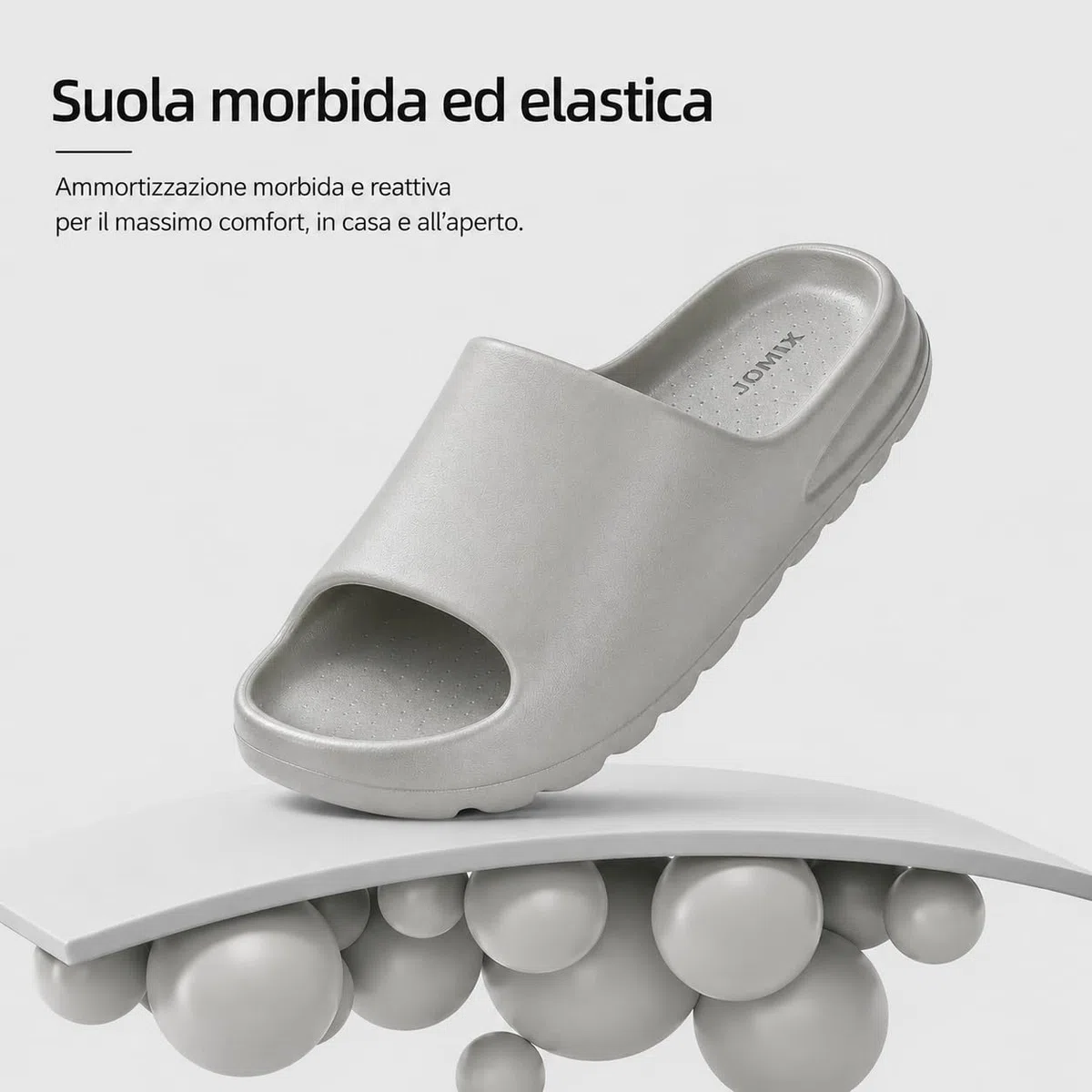 JOMIX Ciabatte Uomo Estive in EVA Slip On,Pantofole Comode Leggere in Gomma con Suola Antiscivolo,Pratiche per Tutti i Giorni di Uso Quotidiano