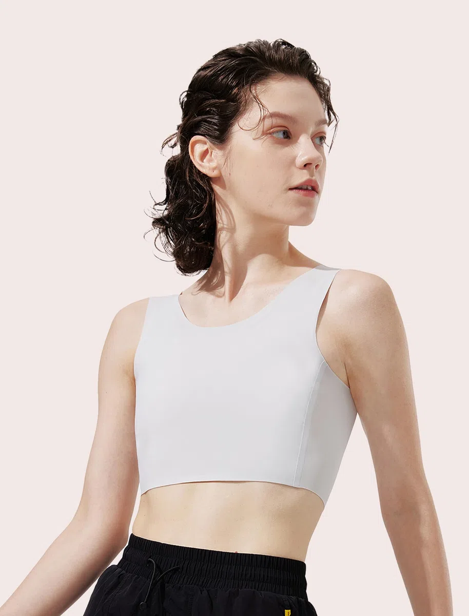 Binder Trans FTM Compressione Binder Seno Leggero e Traspirante Senza Cuciture Reggiseno per Transgender