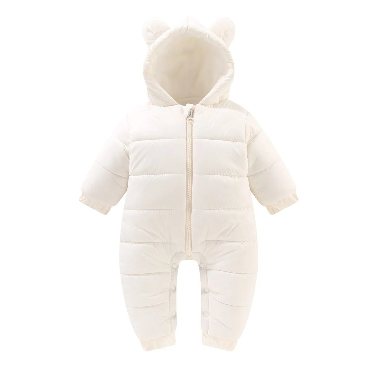Neonato Ragazze Ragazzi Inverno Caldo Tuta Da Neve Orecchie Orso Tuta con Cappuccio Piumino Pagliaccetto Imbottito Outwear Giacca Ragazzi Piumino