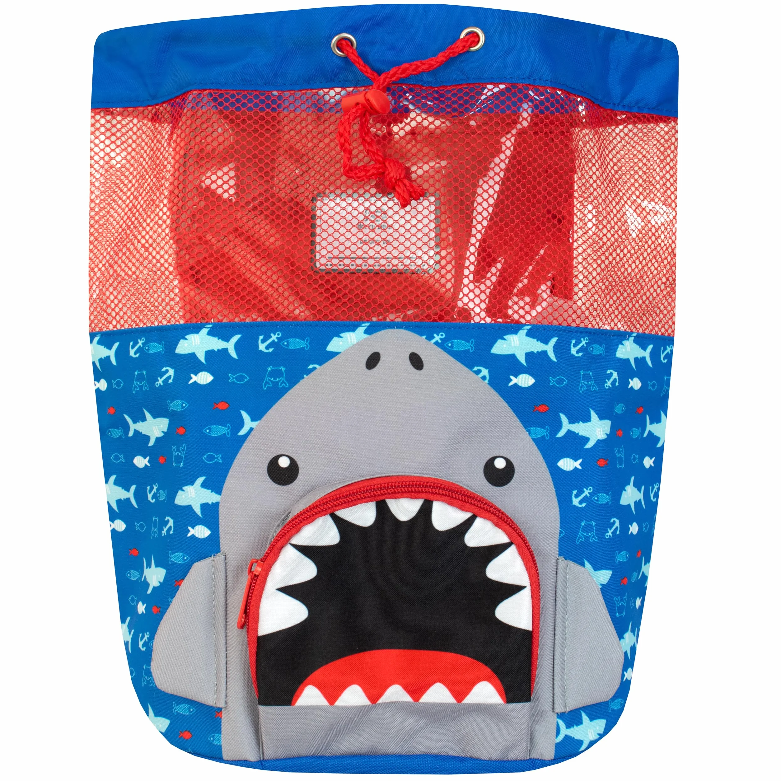 Harry Bear Borsa da bagno per bambini Squalo Blu