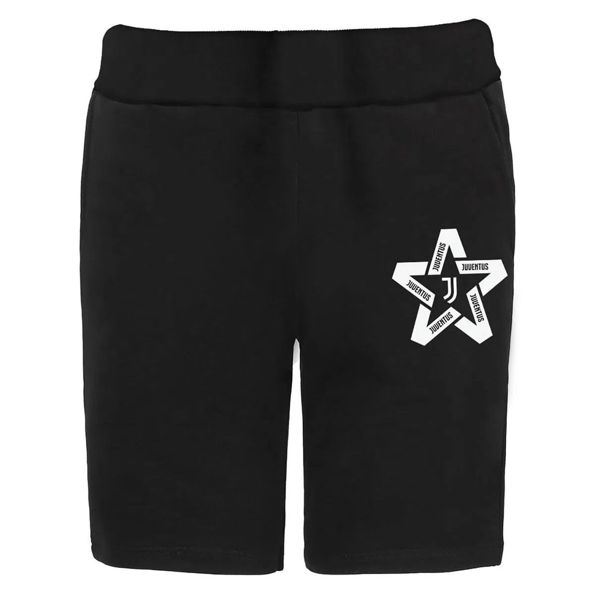 Juventus - Pantaloncini Bermuda, Prodotto Ufficiale, Shorts da Bambino, Nero, 16 Anni