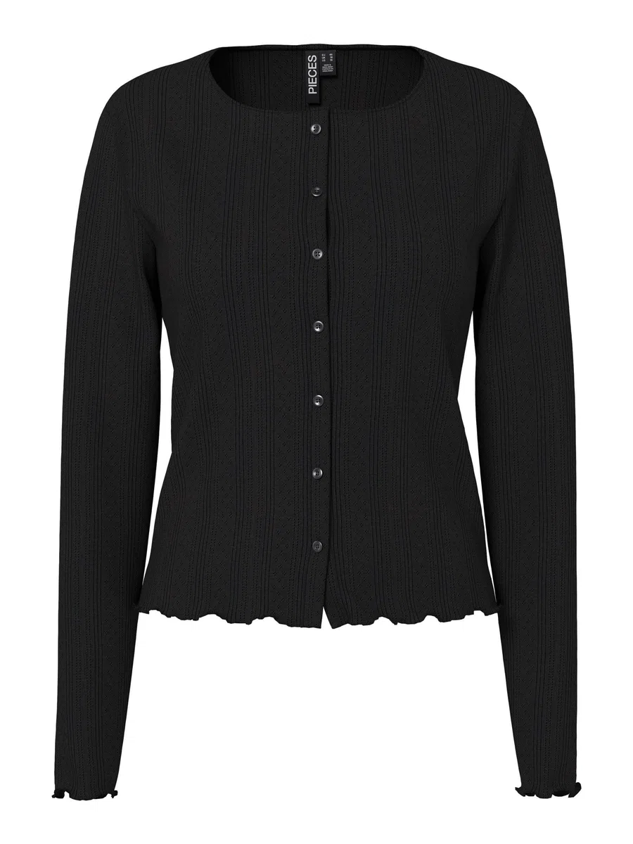PIECES Pcmarie LS Poin Cardigan Jrs Noos Donna