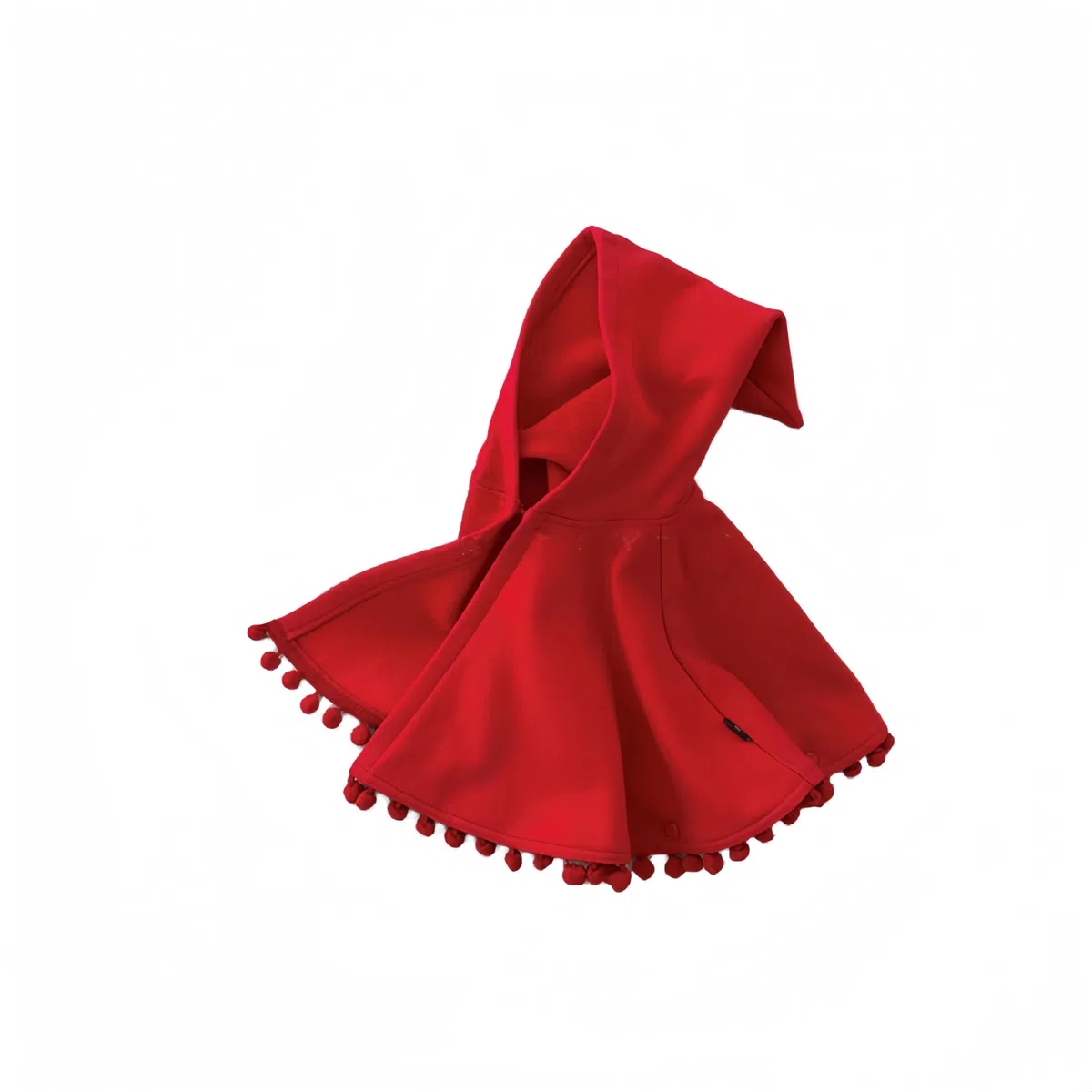 Proumhang Mantello con cappuccio per bambini,Inverno caldo cotone Poncho,Bambini rossi Capo Poncho Cappotto,Tassel Hoodies Snowsuit,Cappotto all'aperto per bambini e bambine