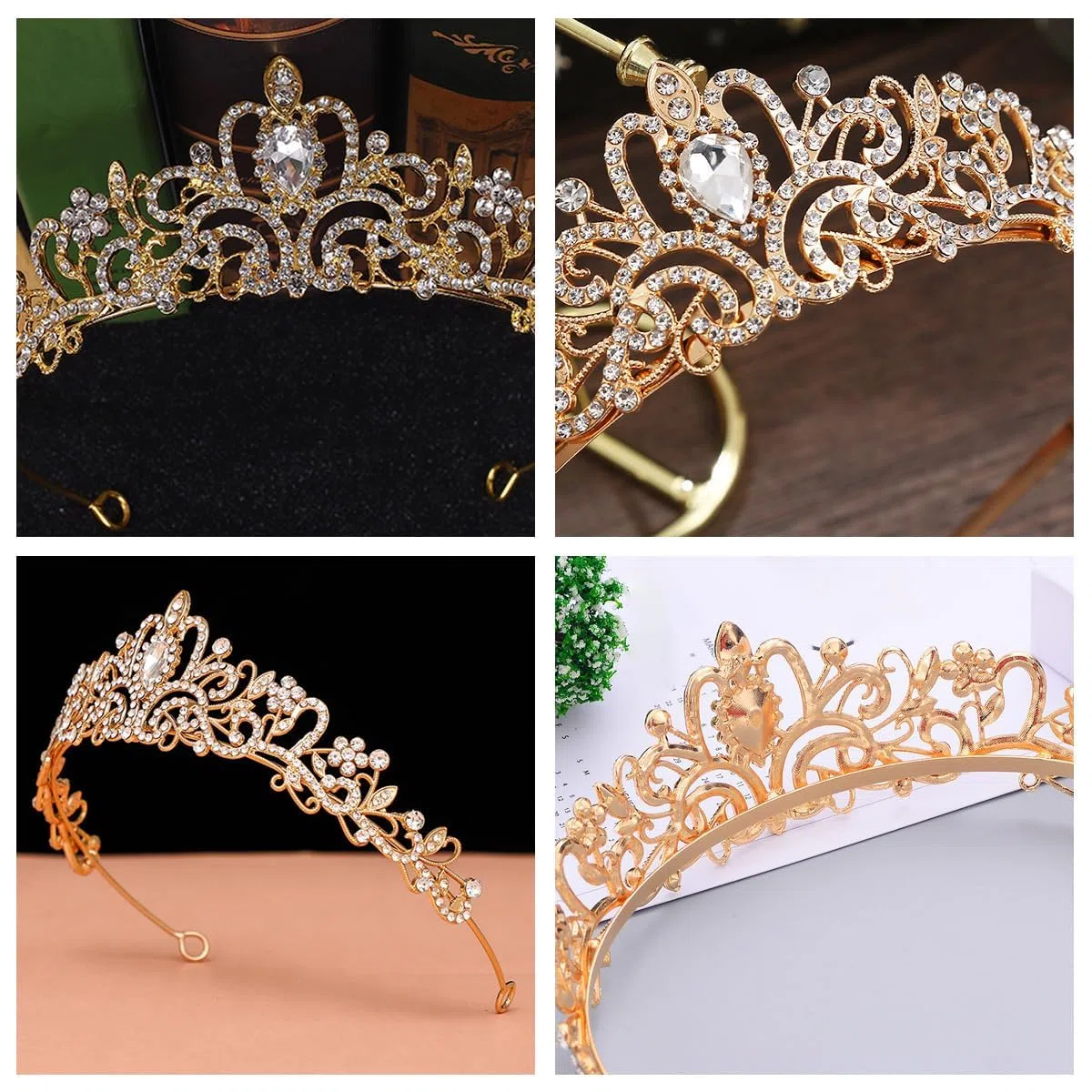 Tiara Corona di Cristallo,Tiara da Donna Accessori Cristallo Strass Diadema Corona Regina Coroncina Principessa Diadema per Capelli da Sposa per La Festa di Compleanno Regali di Natale