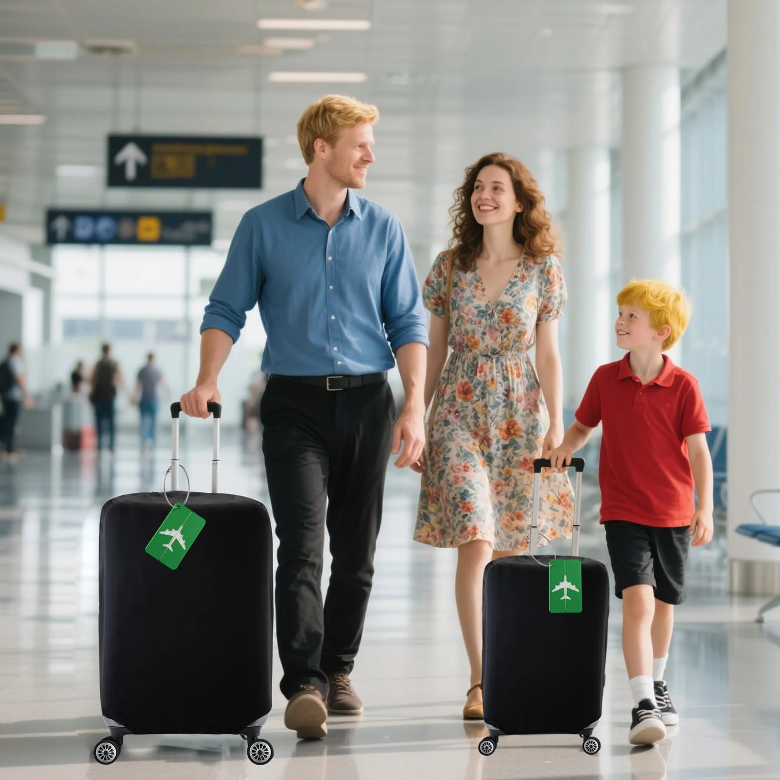 Elastico Copri Valigia Grande, 29-32 Pollici Coprivaligia Cover Valigia Custodie Protettive per Valigie, Custodia Valigia Copri Trolley Copertura Valigia con Etichetta per Bagagli per Viaggio