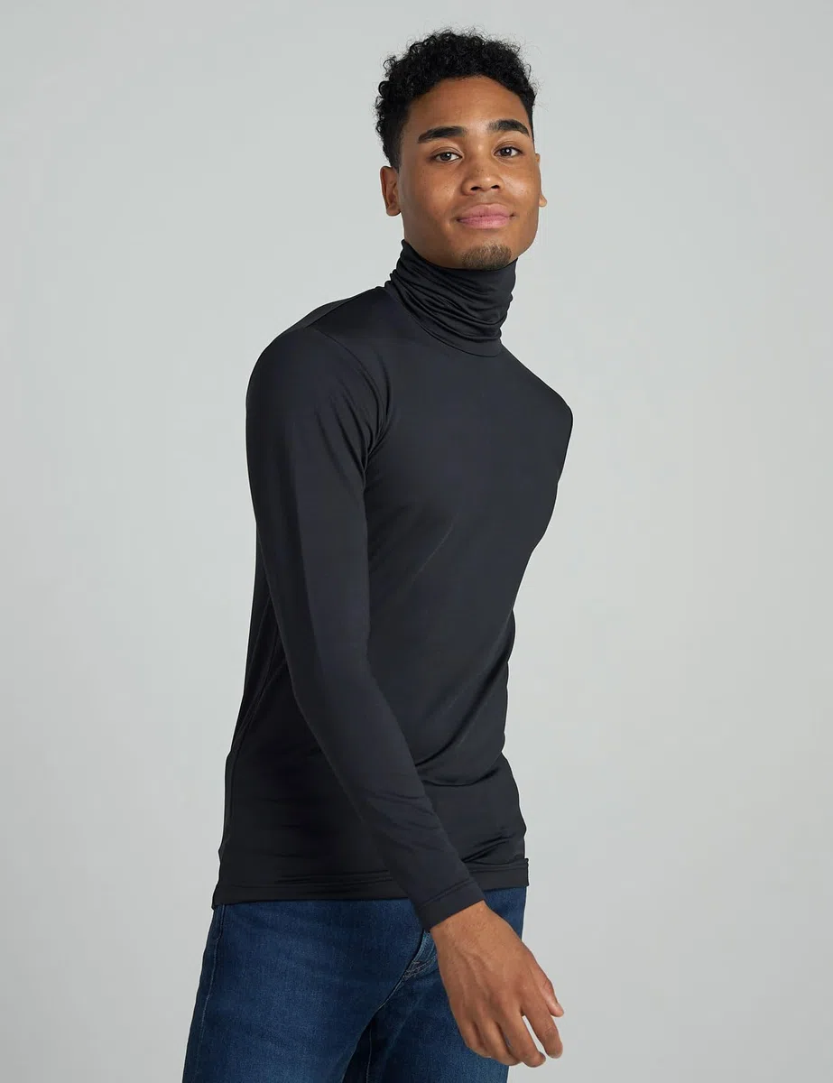 LAPASA Maglia Termica Dolcevita Leggera/Peso Medio Strato Base Uomo - Abbigliamento Termico T-Shirt M122 M124
