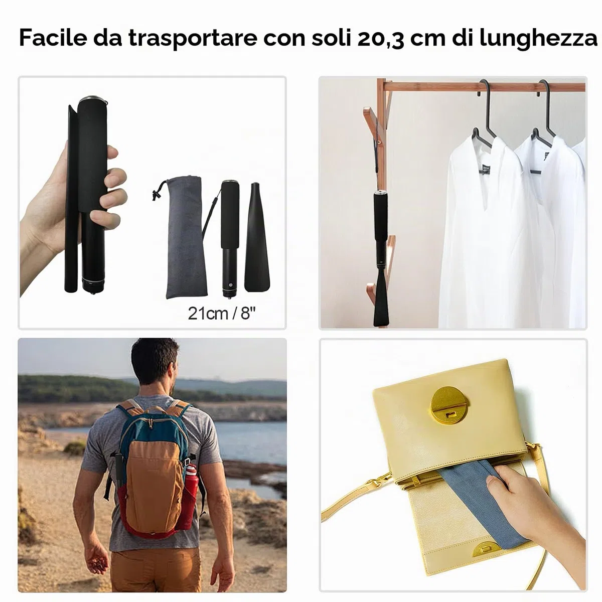 TriPro Calzascarpe Lungo Metallo - Telescopico 38-94 cm, Lega di Alluminio, Calzante Per Scarpe Lungo Per Anziani Uomini Donne Bambini
