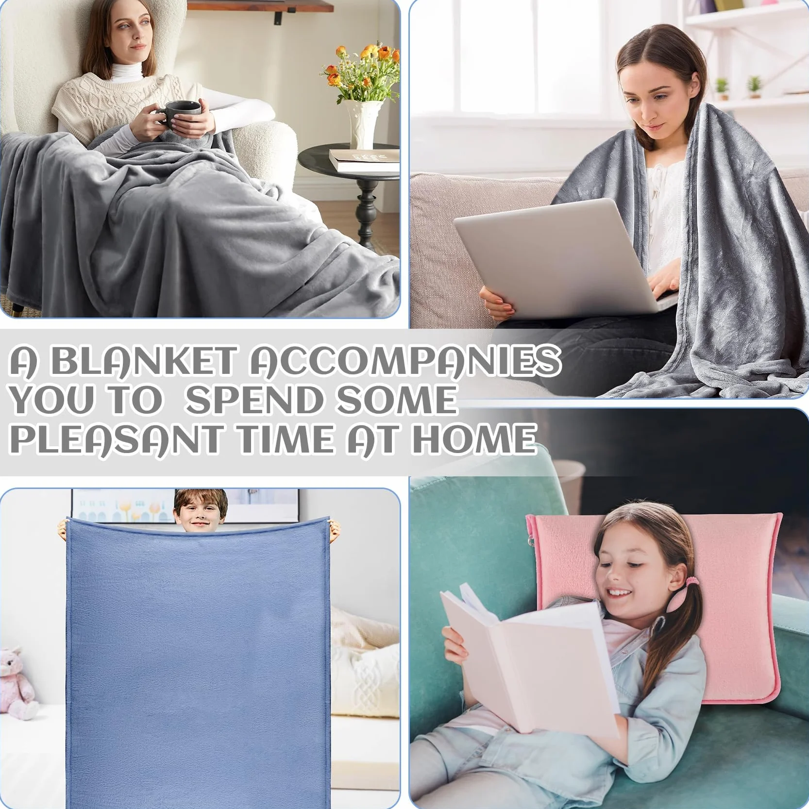 Coperta da Viaggio e Cuscino coprire 2 in 1 Aeroplano, Custodia per Bambini, Gadget da Ufficio Compatta, Portatile per Adulti
