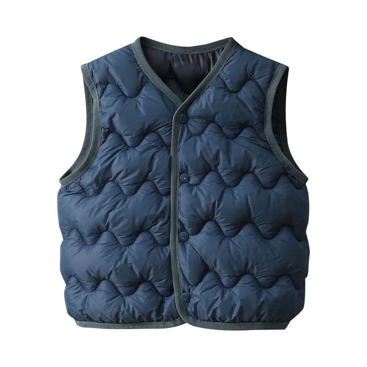 Piumino in Cotone per Ragazzi Bambino Bottoni Giacca Smanicato Outerwear in Cotone Morbida Bimba Cappotto Senza Maniche Autunno e Inverno Gilet Imbottito da Neonati