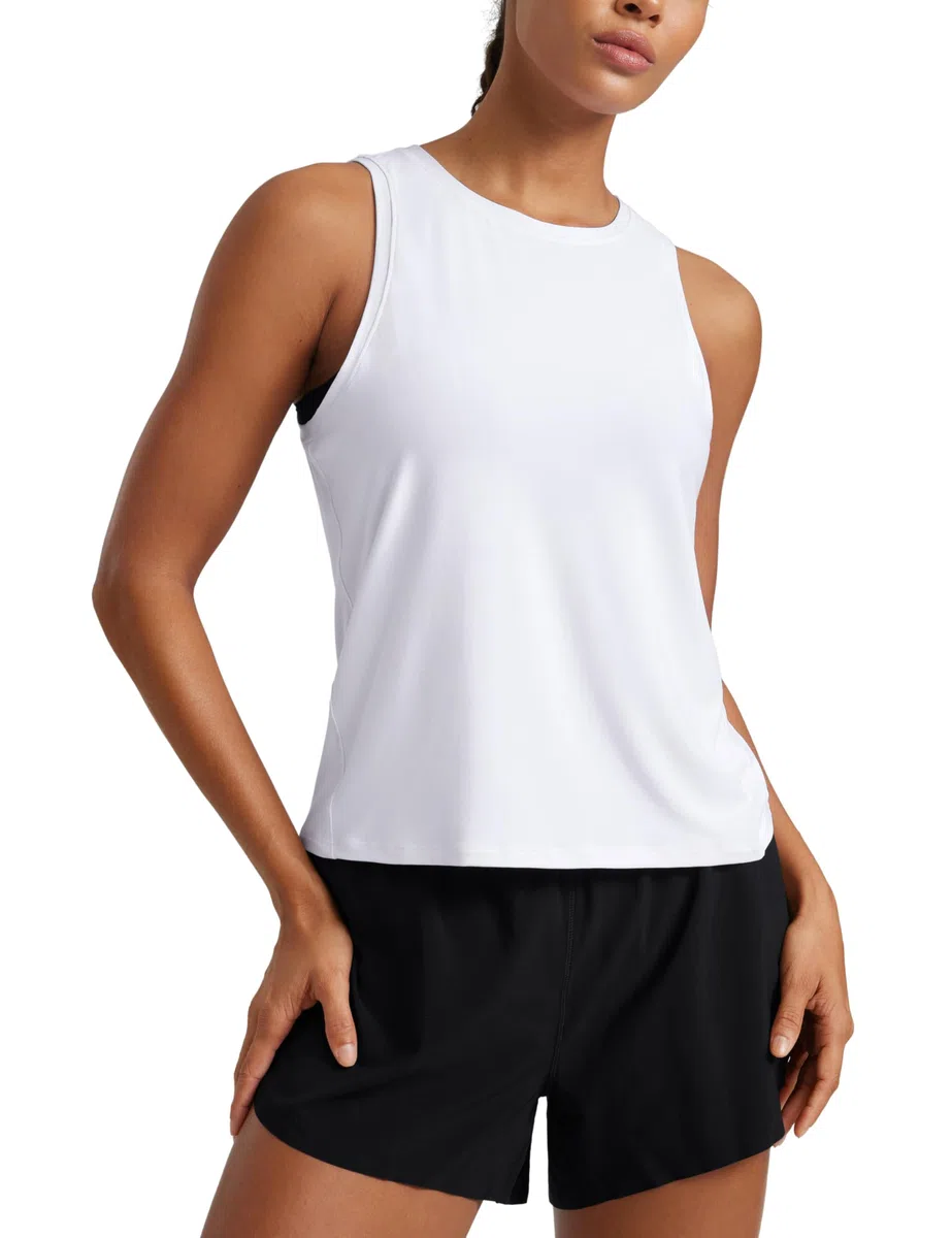 CRZ YOGA Cloudweight Canotte Sportive Leggere con Scollo a Giro per Le Donne