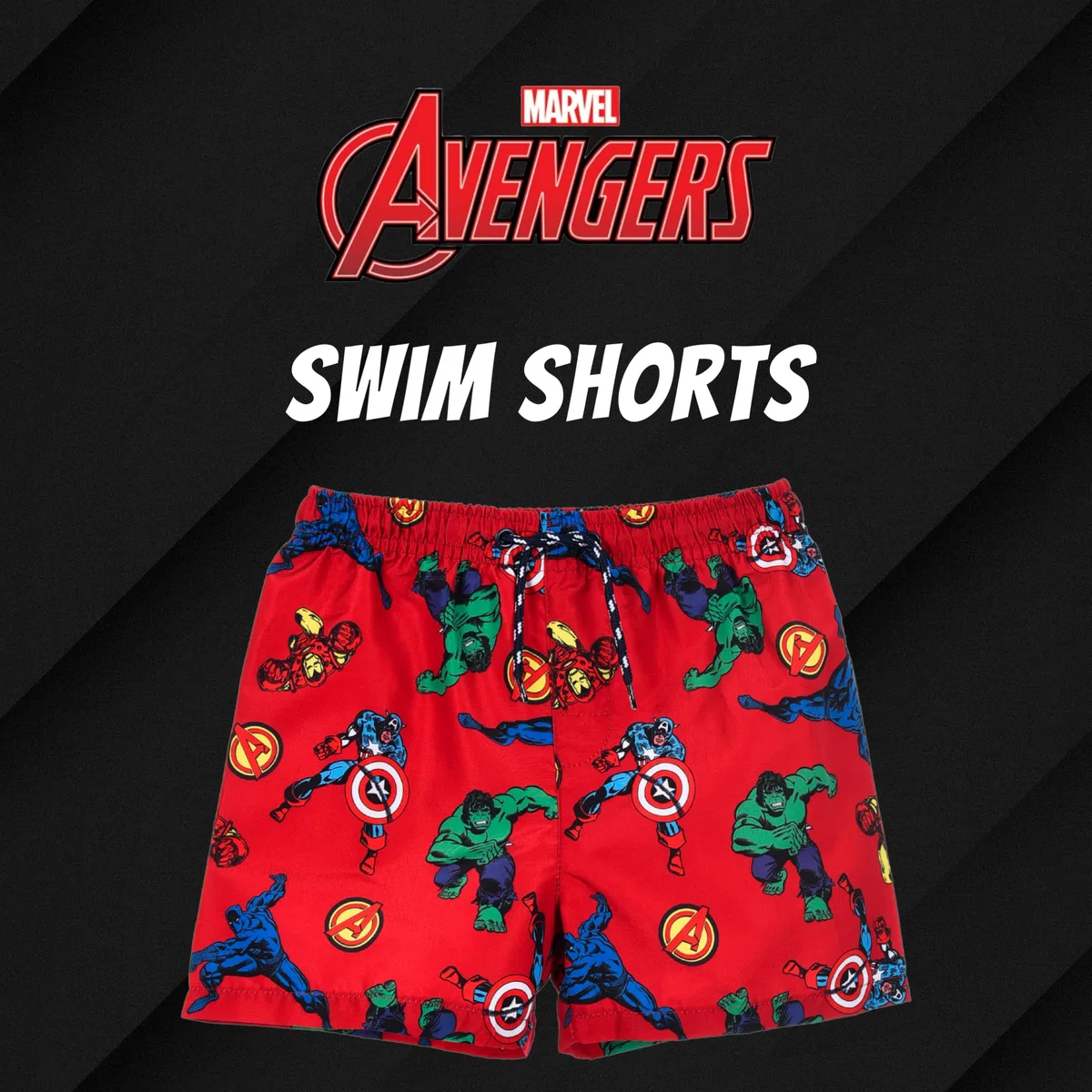 Marvel Avengers Bermuda da Ragazzi, Pantaloncini da Bagno per Bambino, Taglie 4 ai 10 Anni