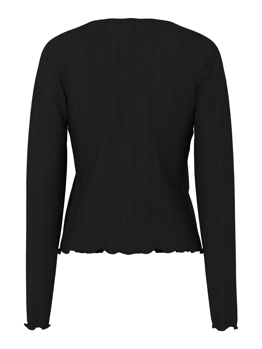 PIECES Pcmarie LS Poin Cardigan Jrs Noos Donna