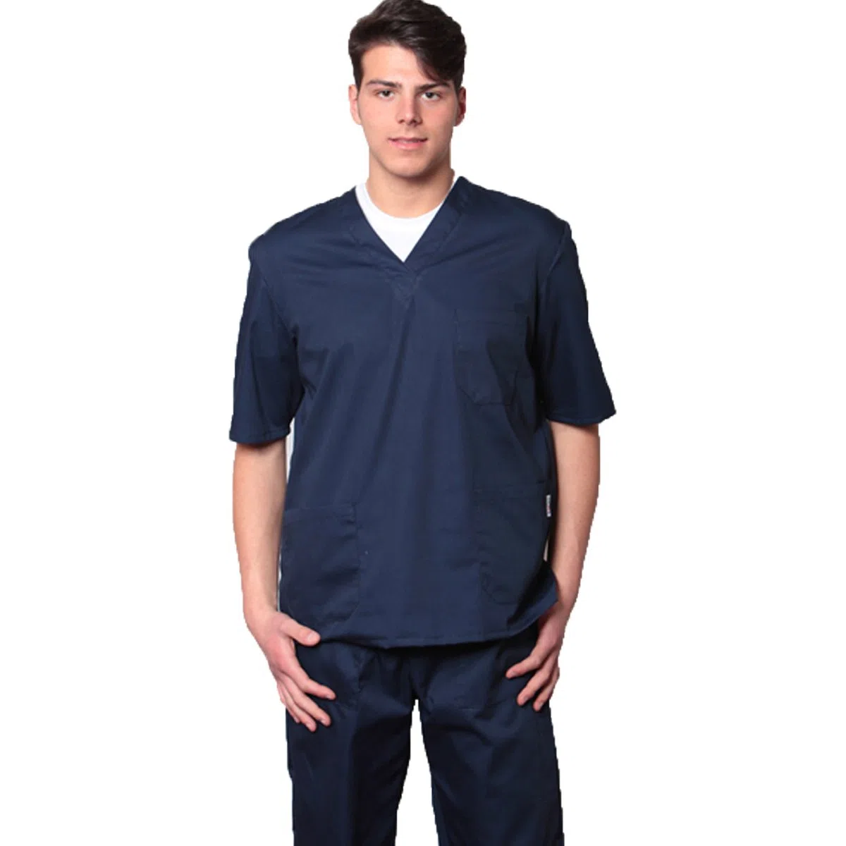 fratelliditalia.org Divisa OSPEDALIERA in Cotone Casacca E Pantalone Scollo A V Unisex