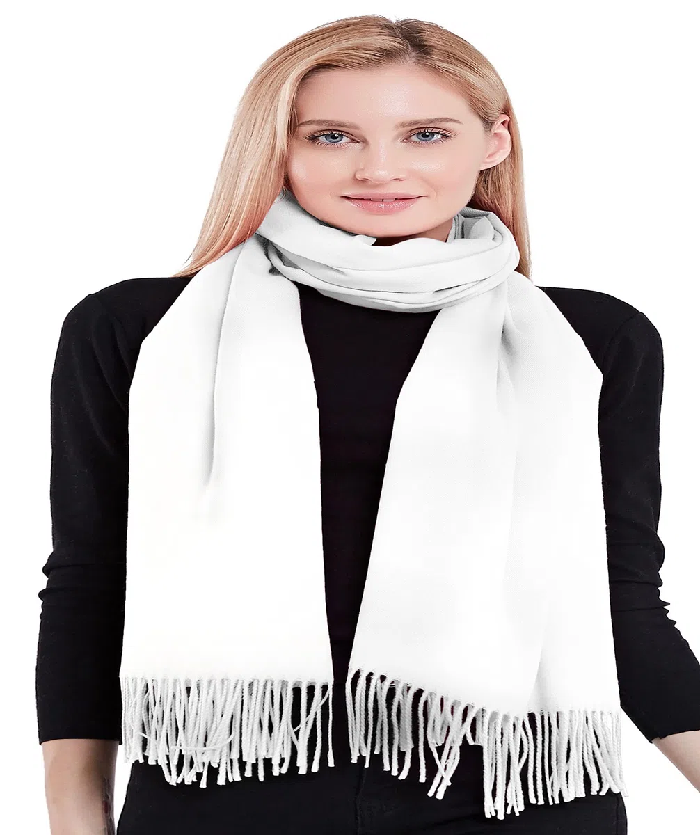 CJ Apparel Scialle In Misto Cotone Spesso Scialle di pashmina Donna (Pacco da 1)