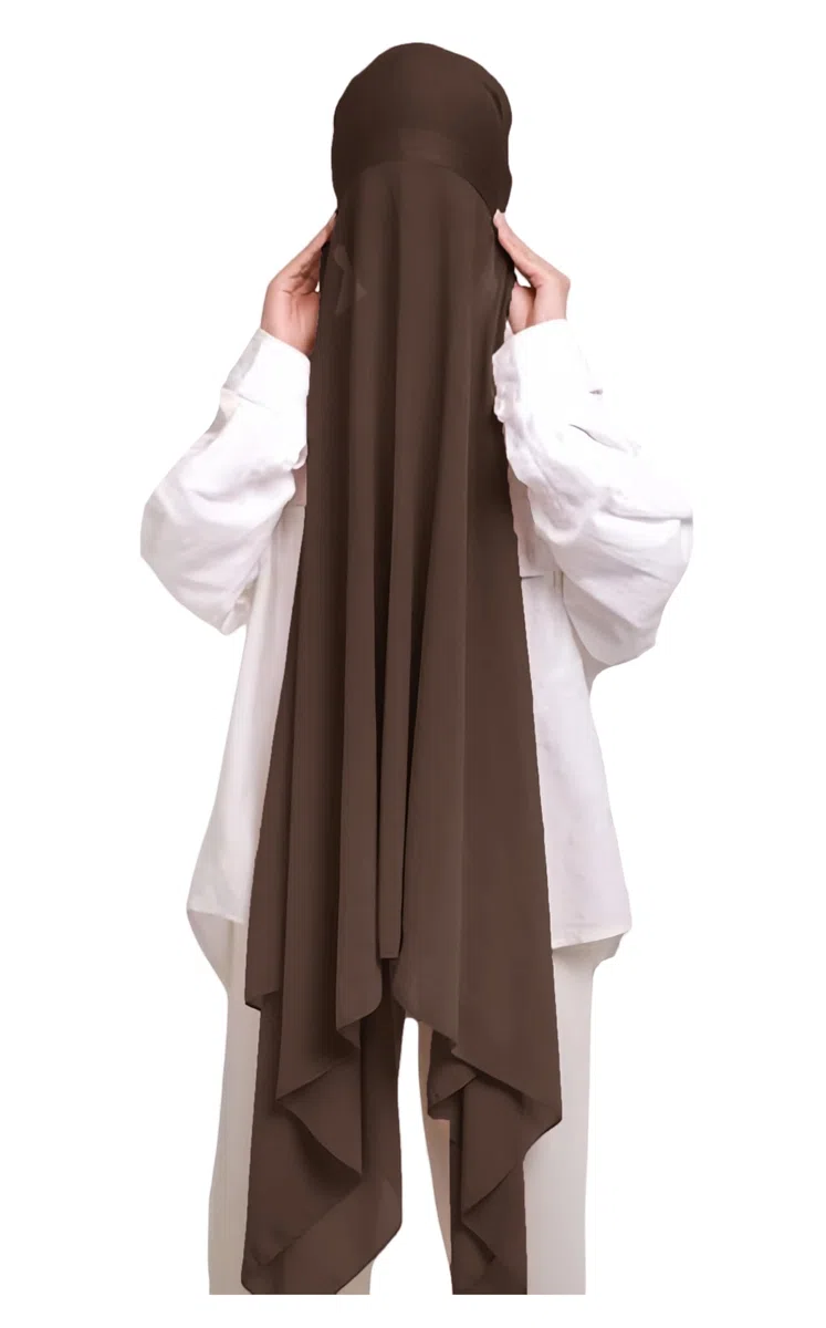 Lina & Lily Sciarpa Musulmana in Chiffon, Hijab Istantaneo con Sottocappello Jersey
