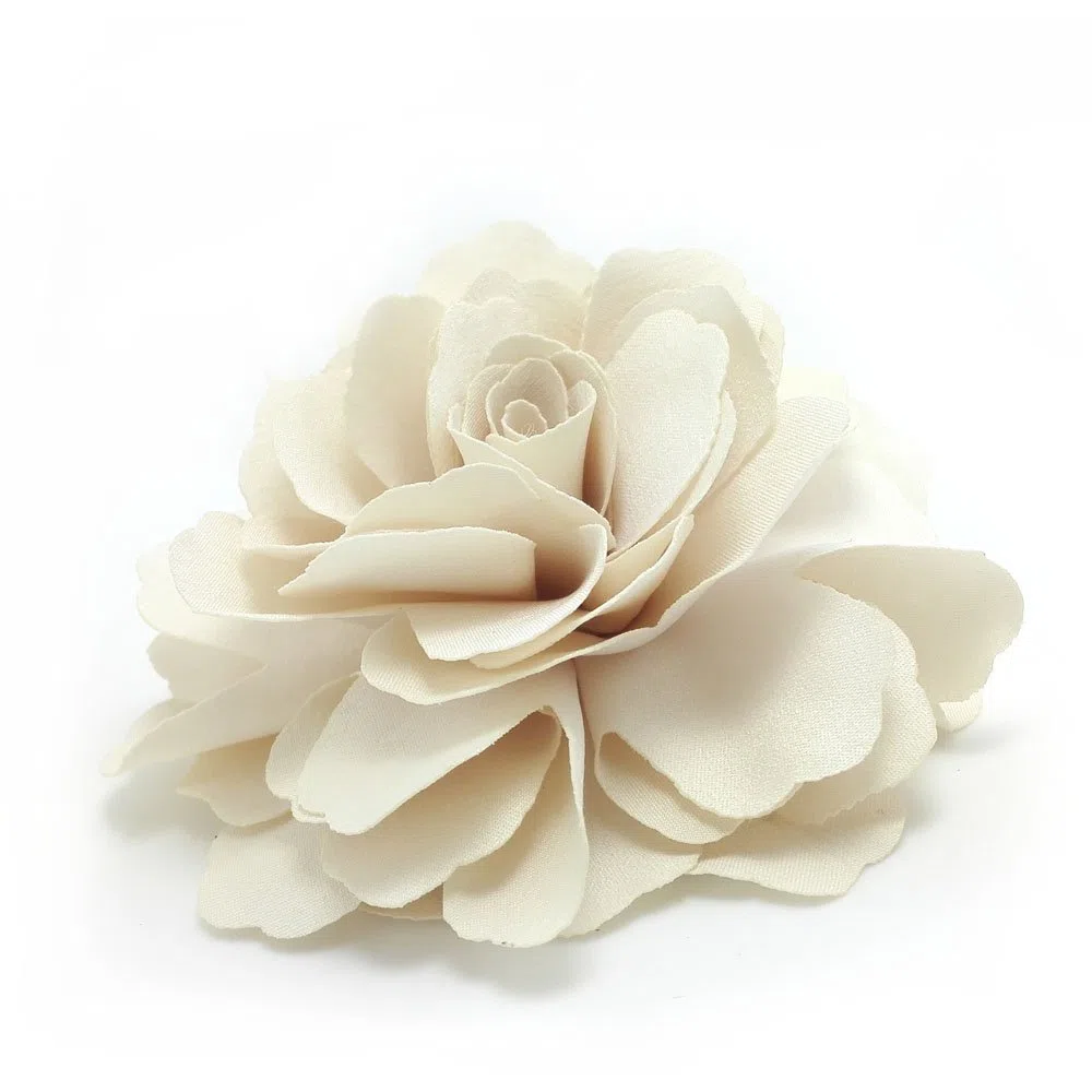 Camelie Fiore Clip di capelli pin spilla (Crema) (A74)