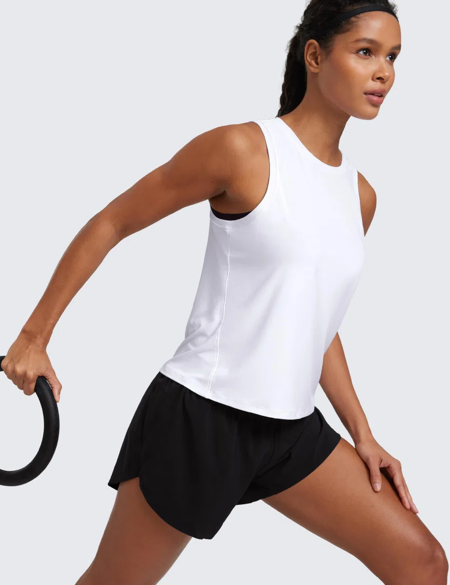 CRZ YOGA Cloudweight Canotte Sportive Leggere con Scollo a Giro per Le Donne