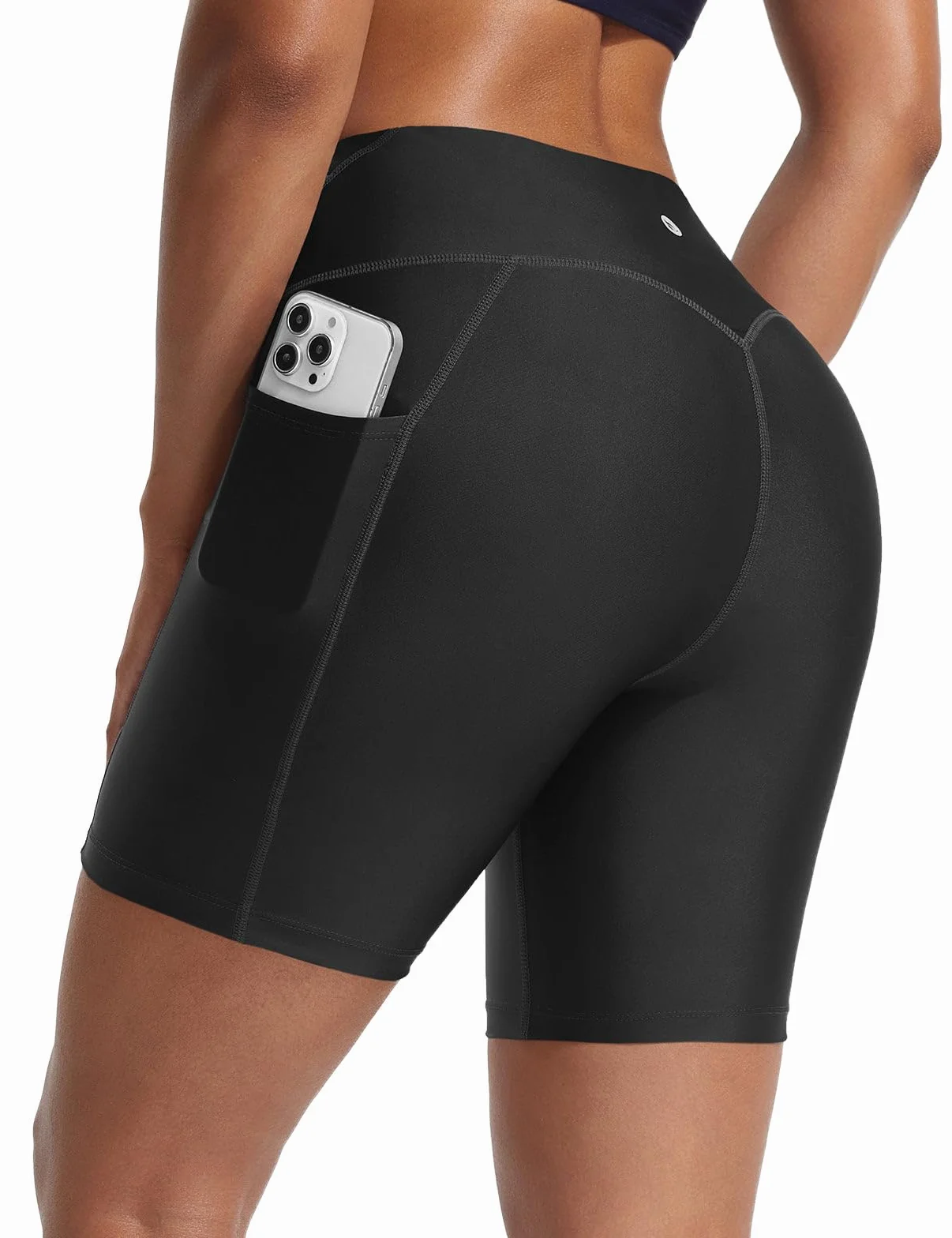 baleaf Costume da bagno da donna a vita alta, controllo della pancia, UPF50+, costume da bagno con tasche