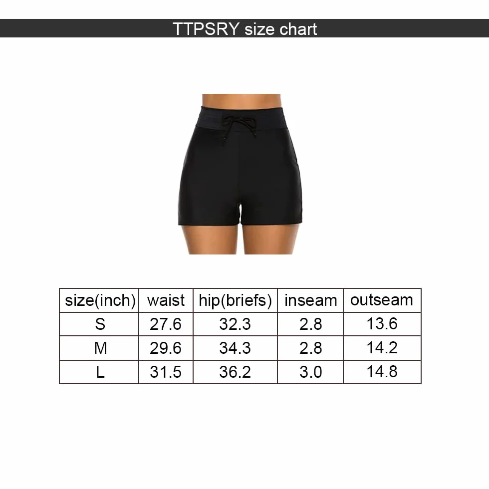 Pantaloncini da Bagno Donna Pantaloncini da Spiaggia Costume da Bagno Elastico Sportivi Pantaloni per Lo Yoga Jogging Piscina Spiaggia
