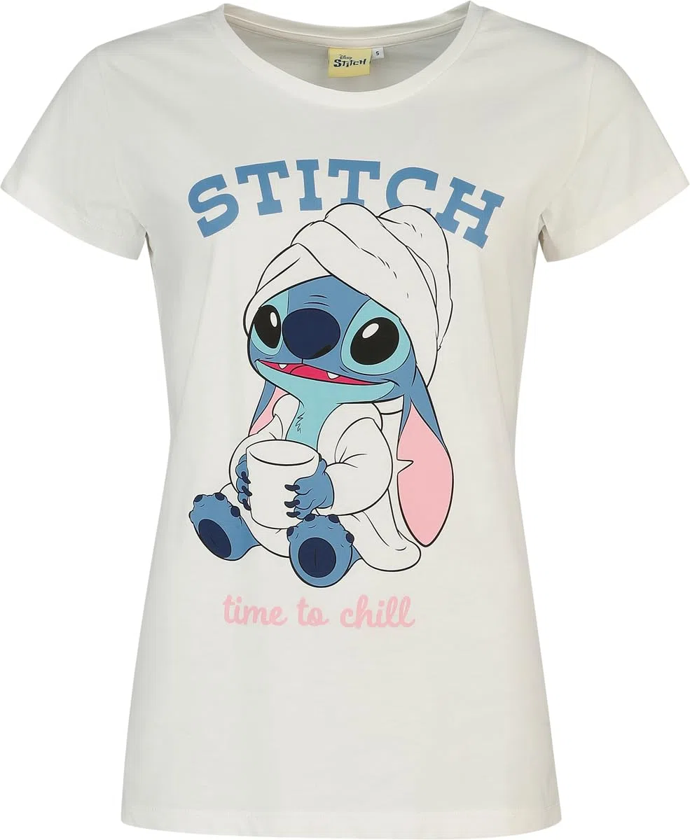 Lilo & Stitch Stitch - Time To Chill Donna Pigiama Panna/Rosa Regular