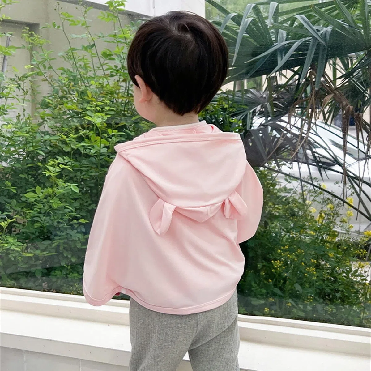 Giacca Antivento Bambina - Giacca Bambino con Protezione Solare, Felpa Leggera con Cappuccio per Neonati e Bambine con Protezione Solare Ideale per L'Estate. Cappotto Traspirante per Bambini Piccoli.