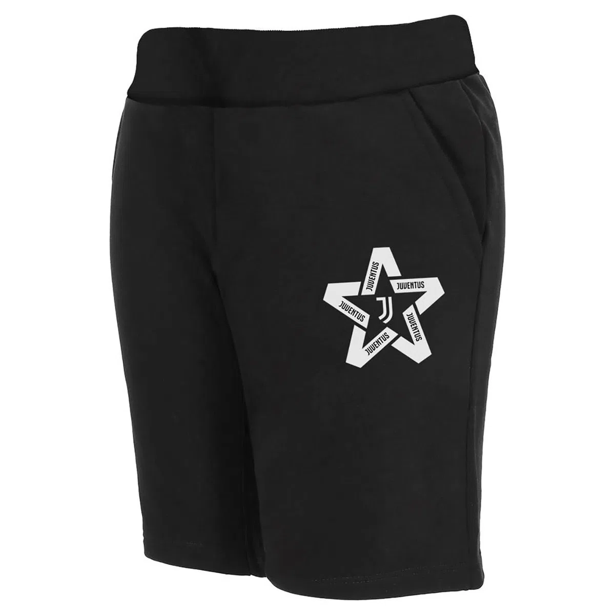 Juventus - Pantaloncini Bermuda, Prodotto Ufficiale, Shorts da Bambino, Nero, 16 Anni
