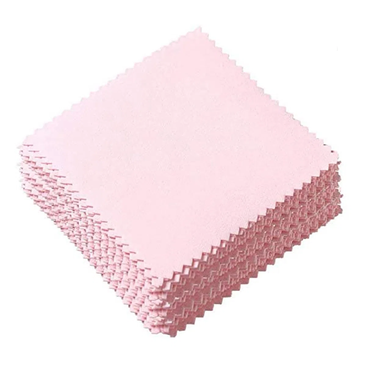 100 Pcs Panni per lucidare gioielli Gioielli Panno Pulizia Panno per Pulizia Gioielli per Pulire Argento Ottone Platino Oro Sterling Orologi (Rosa)