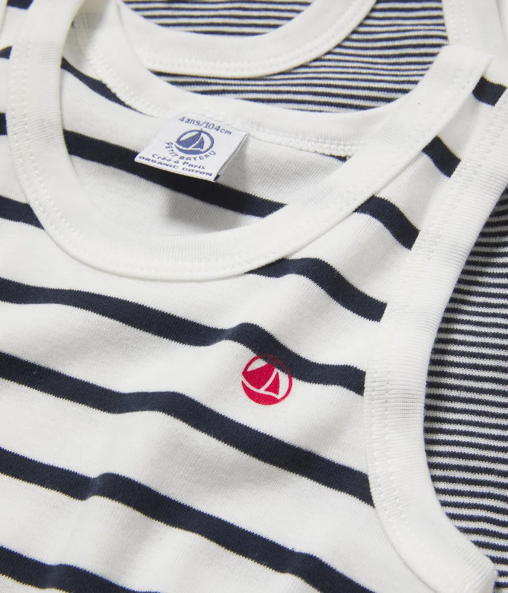 Petit Bateau A01ds Canotta Bambini e Ragazzi (Pacco da 2)