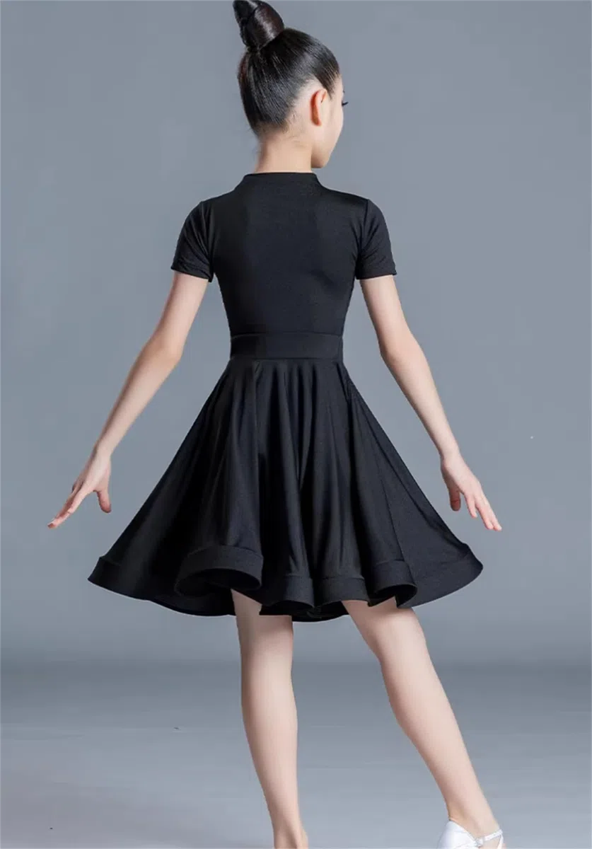 Vestito da Ballo Latino per Ragazze, Costumi da Ballo da Sala, Vestito da Competizione Diviso, Set di Abbigliamento per Spettacoli, Abito da Ballo Moderno