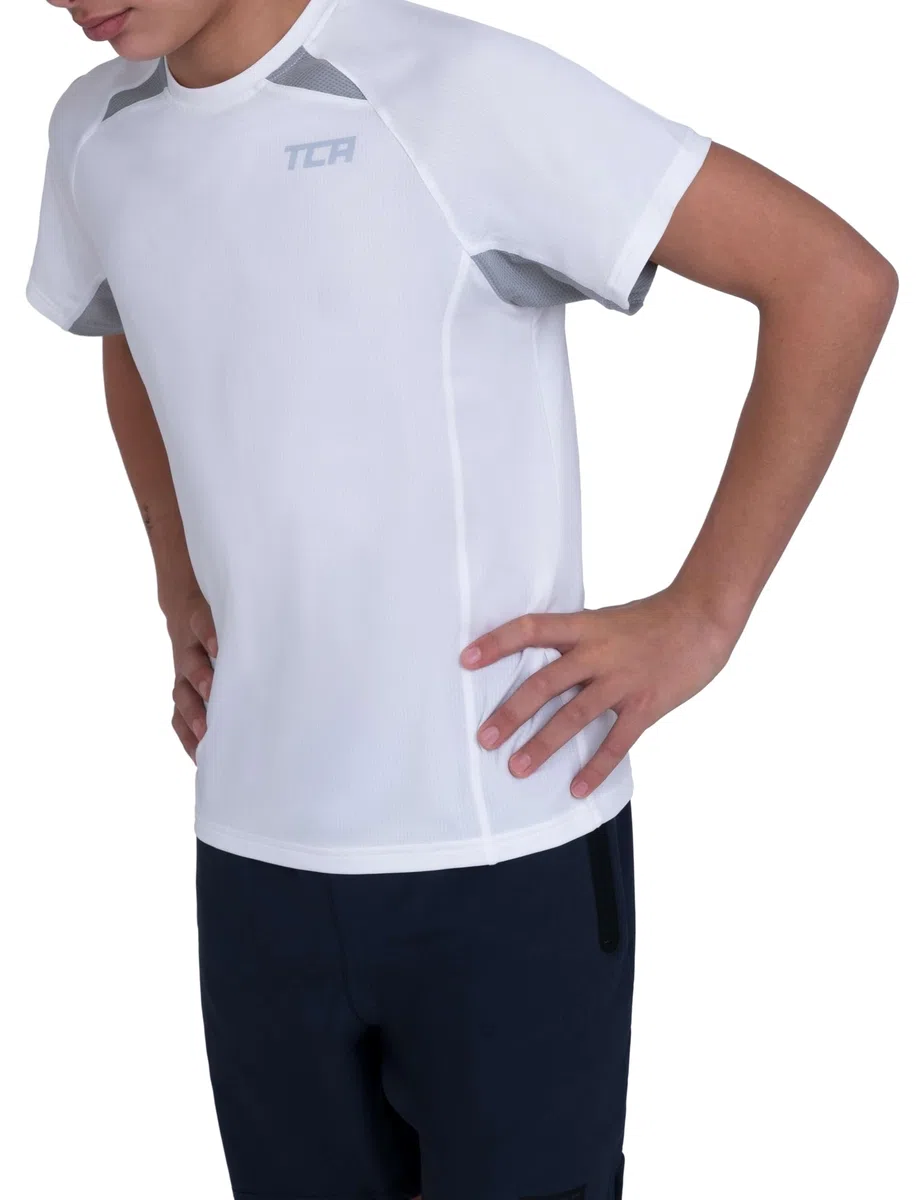 TCA Maglietta Quickdry per Ragazzi per Calcio, Sport, Allenamento - Kit Calcio per Ragazzi, Magliette per Ragazzi