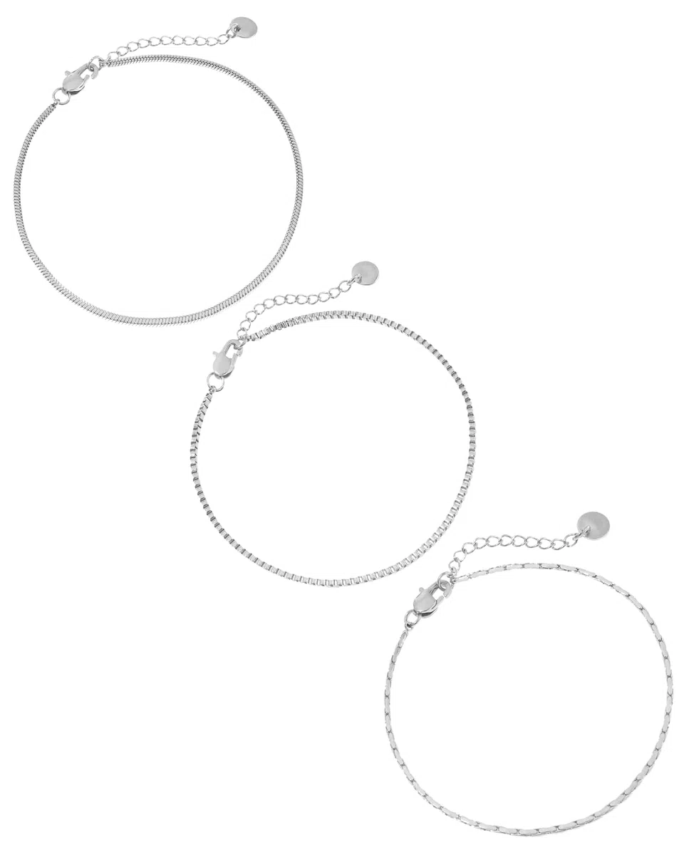 Made by Nami Bracciale in acciaio inox da uomo - Bracciale a catena cubano - Bracciale in argento e oro per uomo